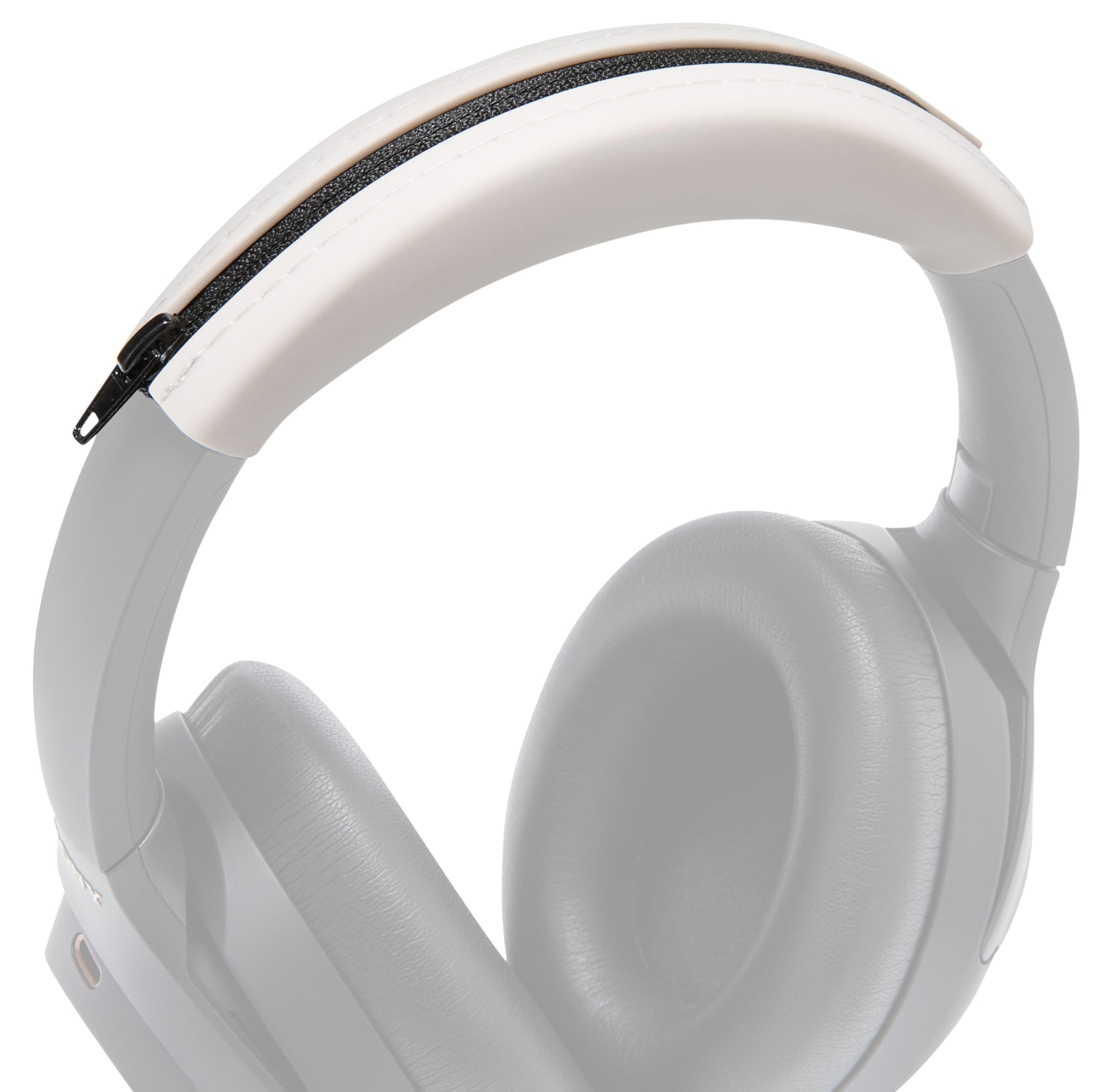 BandZ XM3 / XM4 - Silicone Headband Cover for Sony WH1000XM3 & WH1000XM4 Headphones by Wicked Cushions | Enhanced Comfort, Style, & Sweat Protection | Exclusively for Sony XM3 / XM4 | Beige