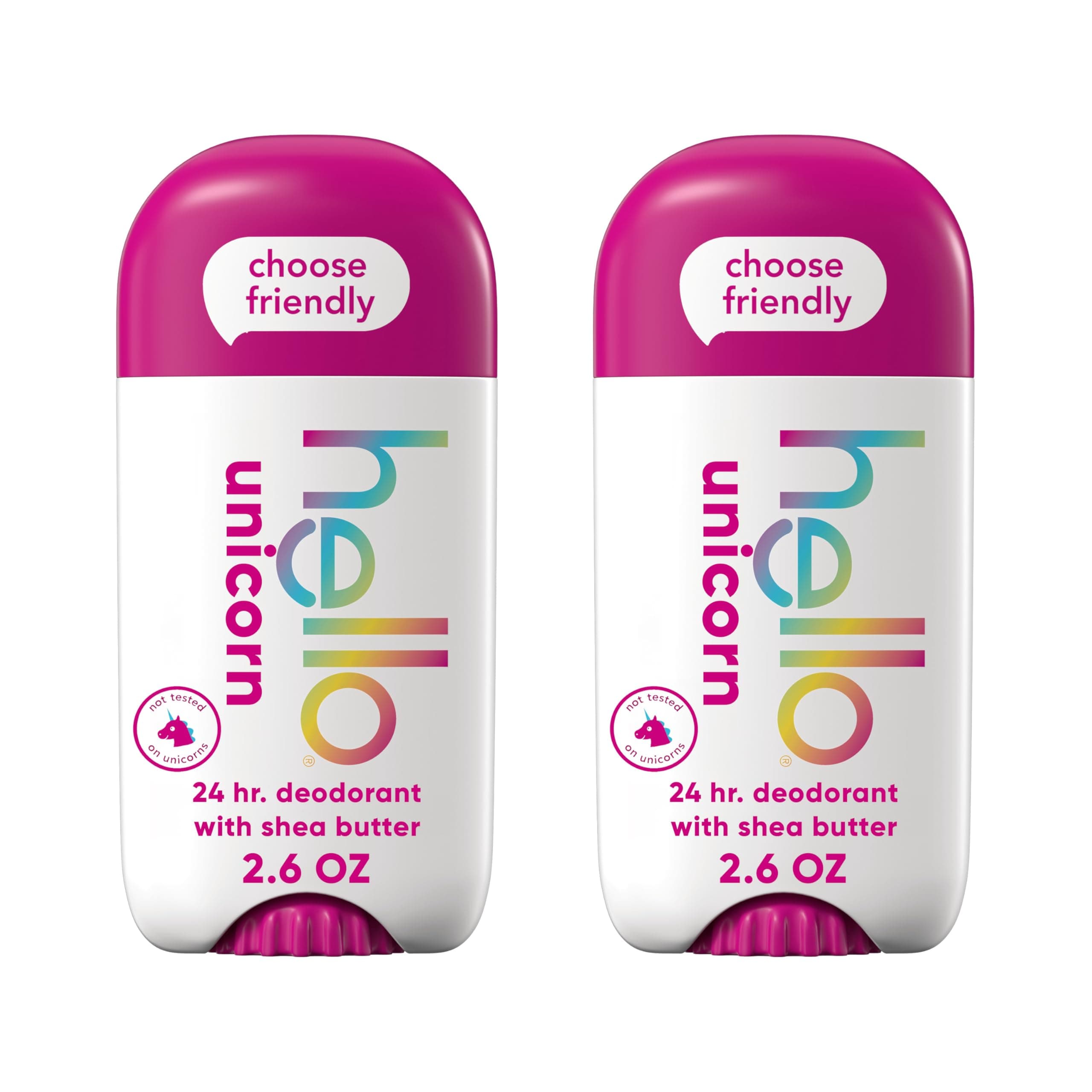 Unicorn Aluminum Free Deodorant, Natural Fragrance Deodorant for Women, Kids Deodorant Girls, Safe for Kids, Deodorant Women, Dermatologically tested, 2 Pack
