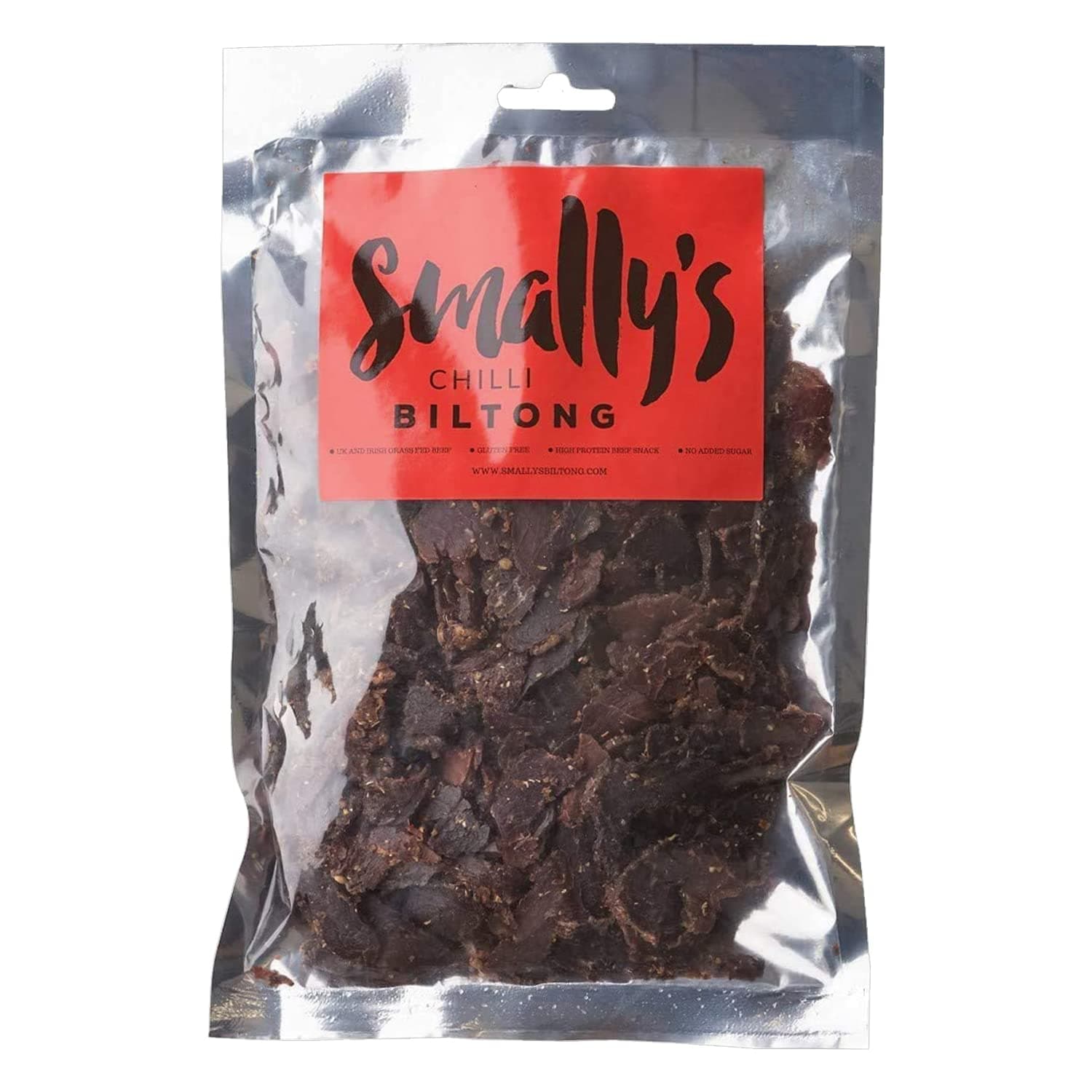 Chilli - High Protein Beef Snack, Ready to Eat, Gluten Free, Low Fat, No Added Sugar, No Artificial Colours or Flavours - 500g Pack