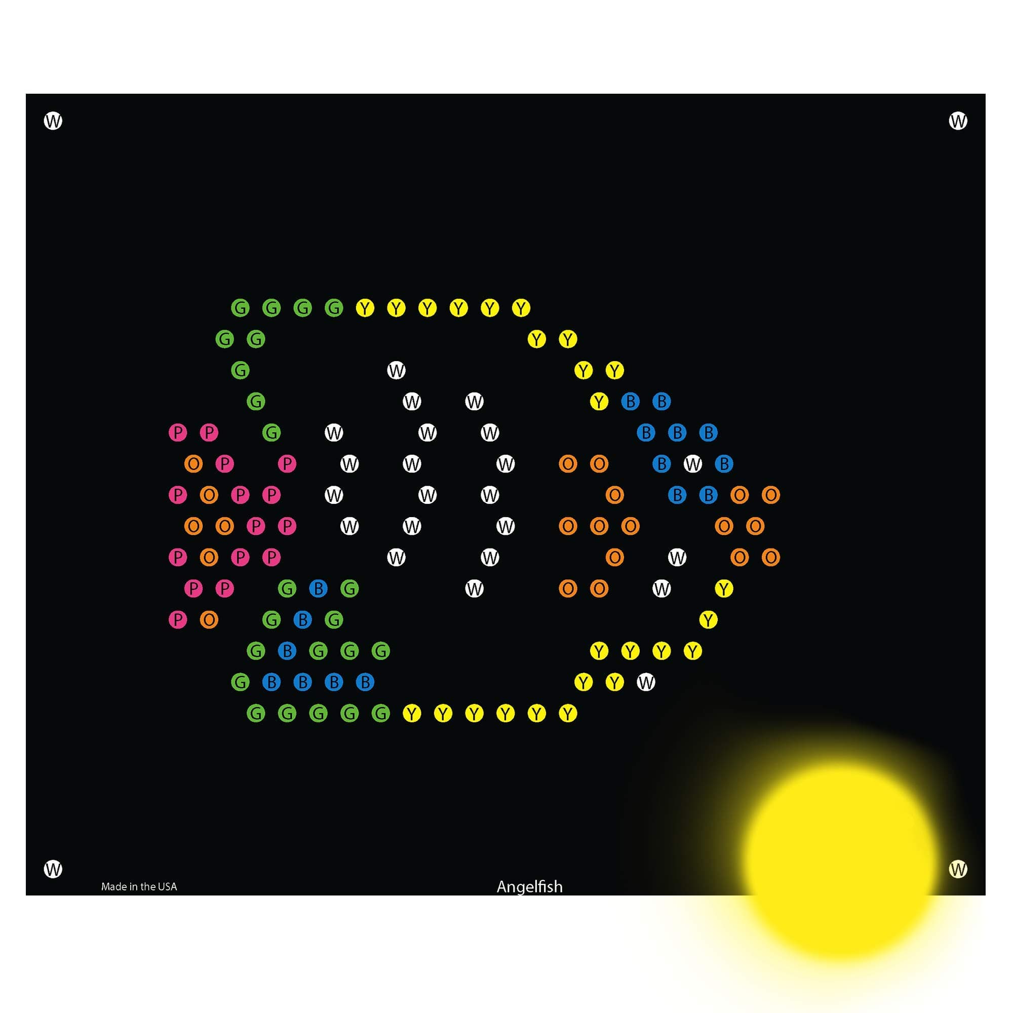 Under The Sea Refill templates for Basic Fun Lite Brite Ultimate Classic Toy (10 Sheets, 7x8)
