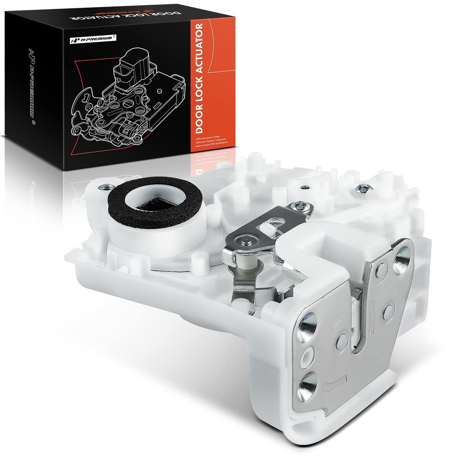 A-Premium Door Latch Lock Actuator Compatible with Honda CRV CR-V 2007 2008 2009 2010 2011, L4 2.4L Sport Utility, Rear Left Driver Door Lock Latch Actuator, # DLA1001, 72650-SWA-A01, 72650SWAA01