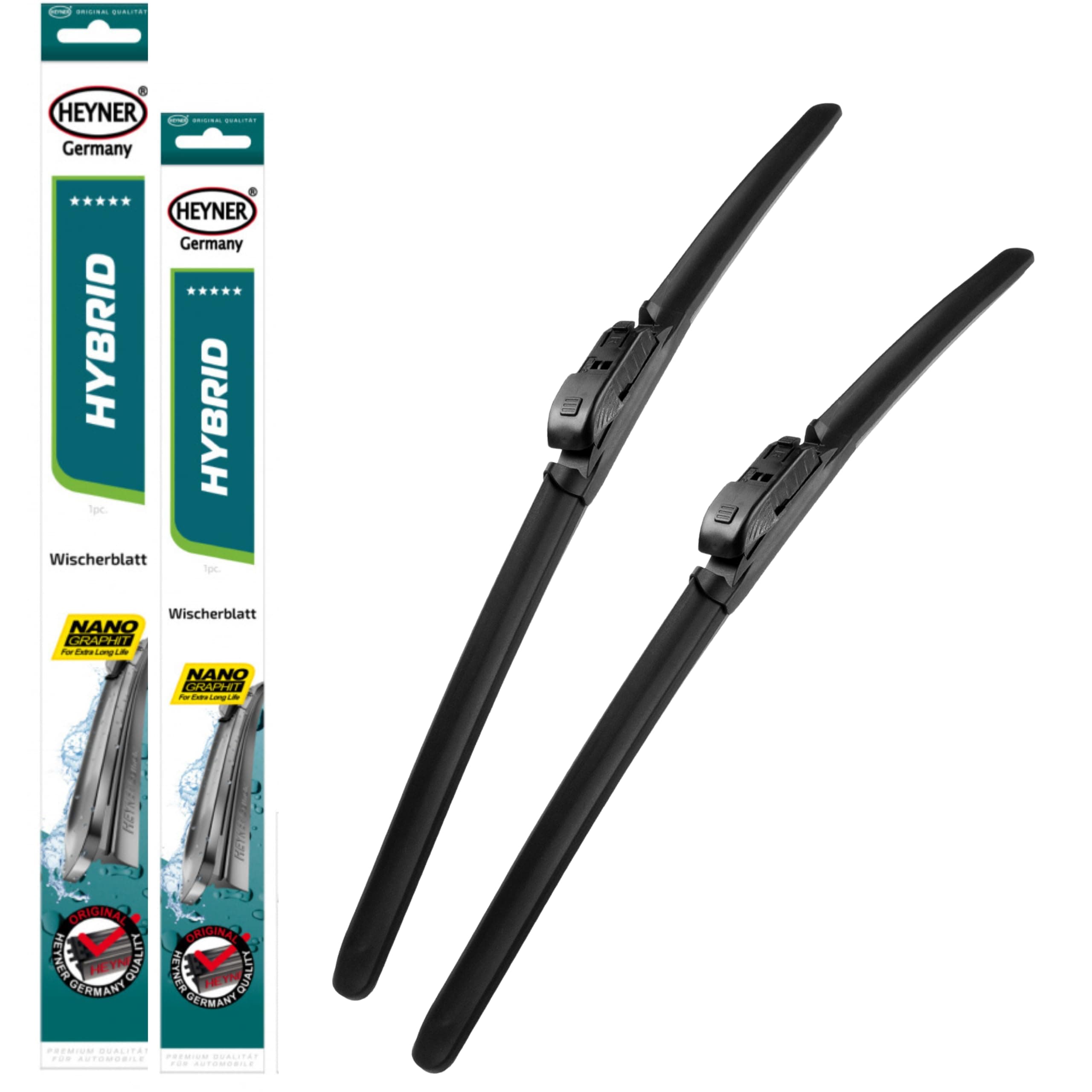 HEYNER Wipers Fits: Skoda Superb Models 2008 To 2015 Hybrid Wiper Blades 24"18" HH2418TL