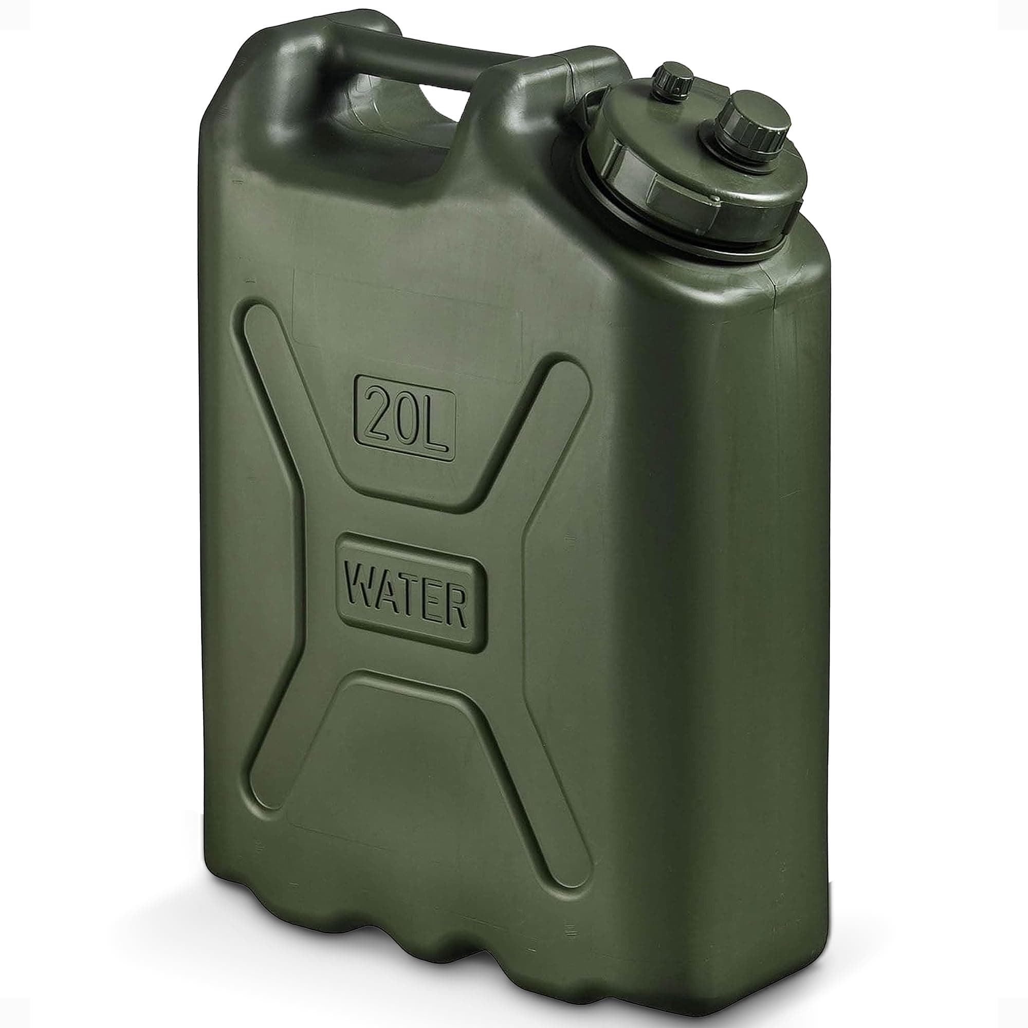 Scepter BPA Durable 5 Gallon 20 Liter Portable Military Water Storage Container for Camping, Outdoors and Emergency Management