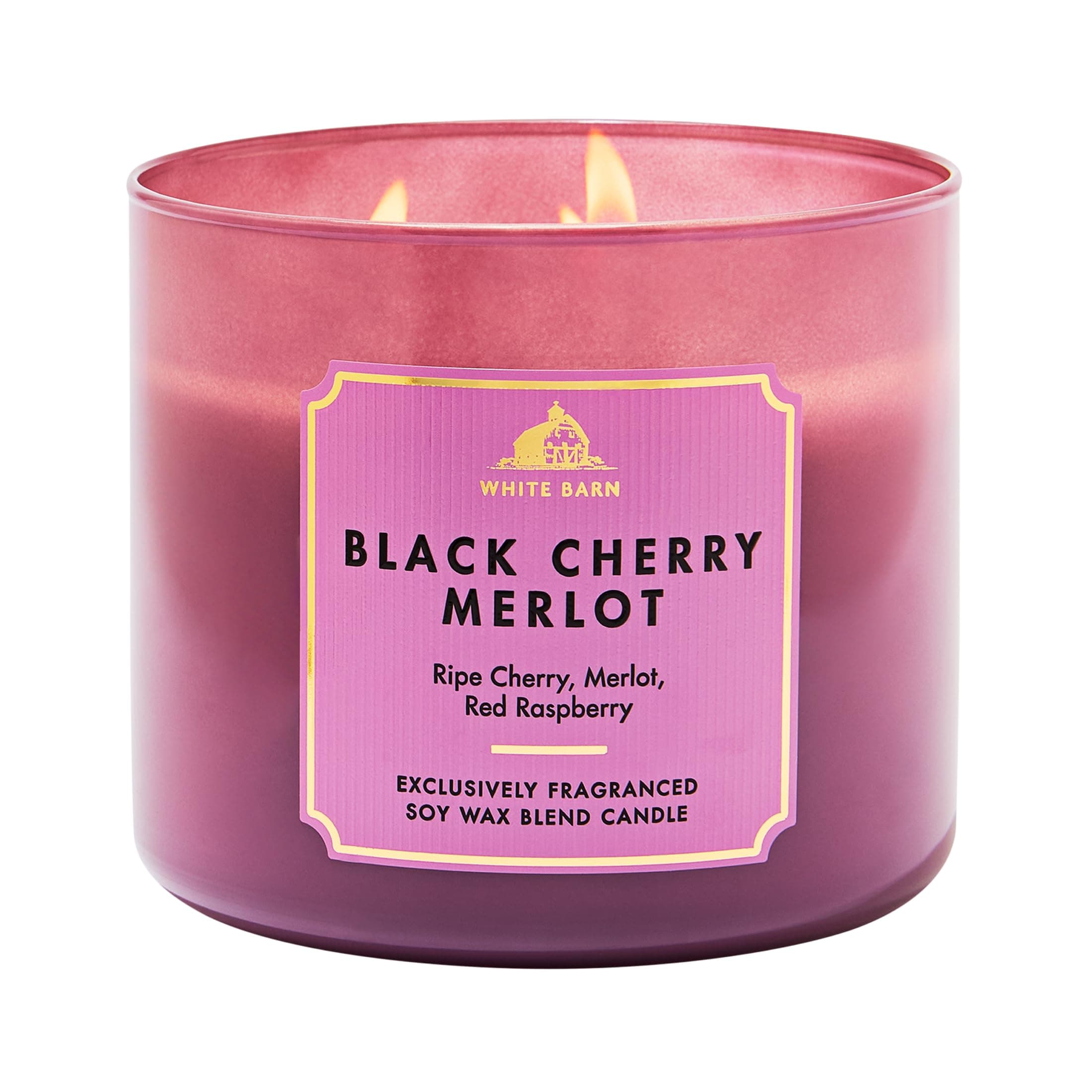 White Barn Black Cherry Merlot 3-piece 14.5 oz Candle