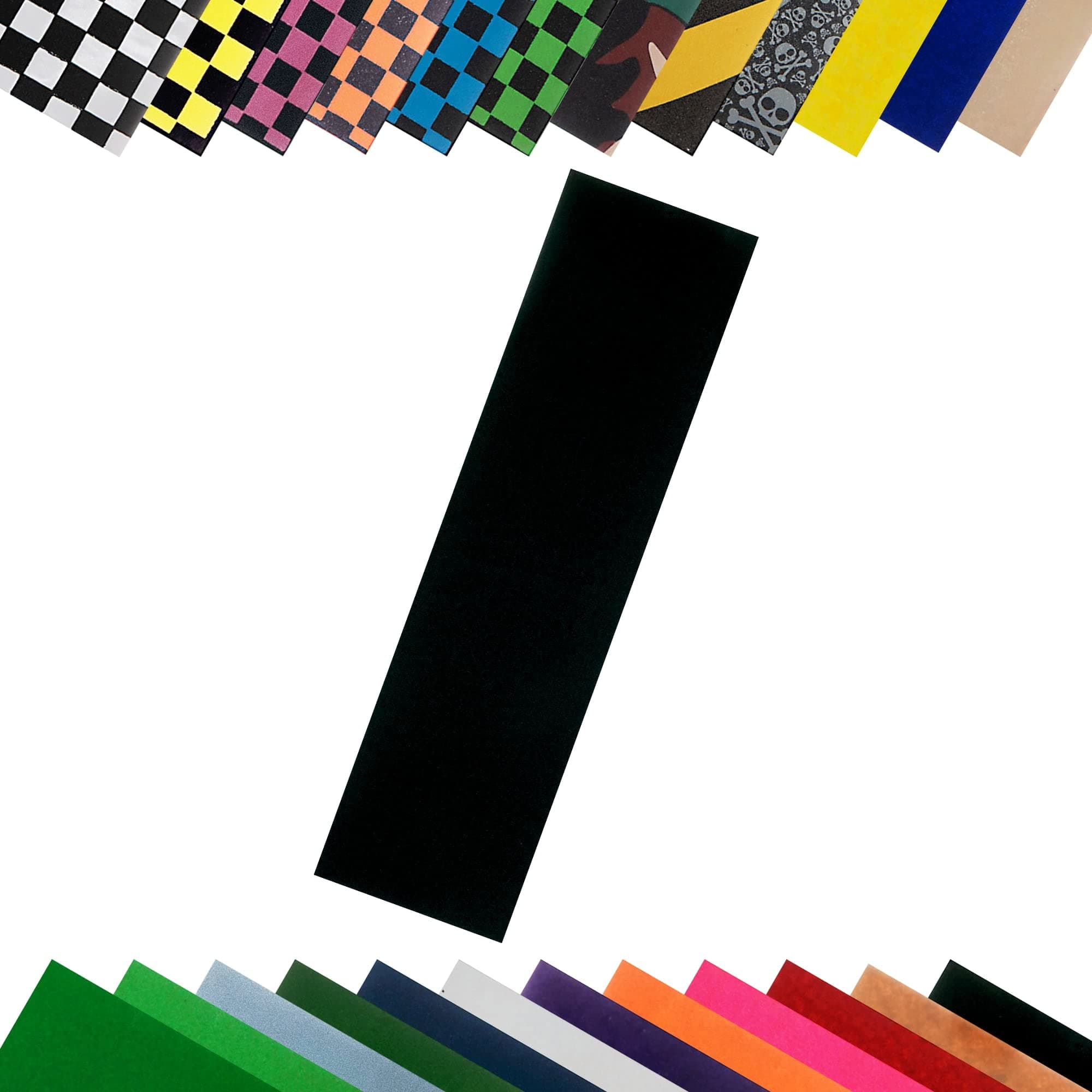 Turbo 9 x 33 Inch Skateboard Grip Tape Sheet Blue Checkerboard