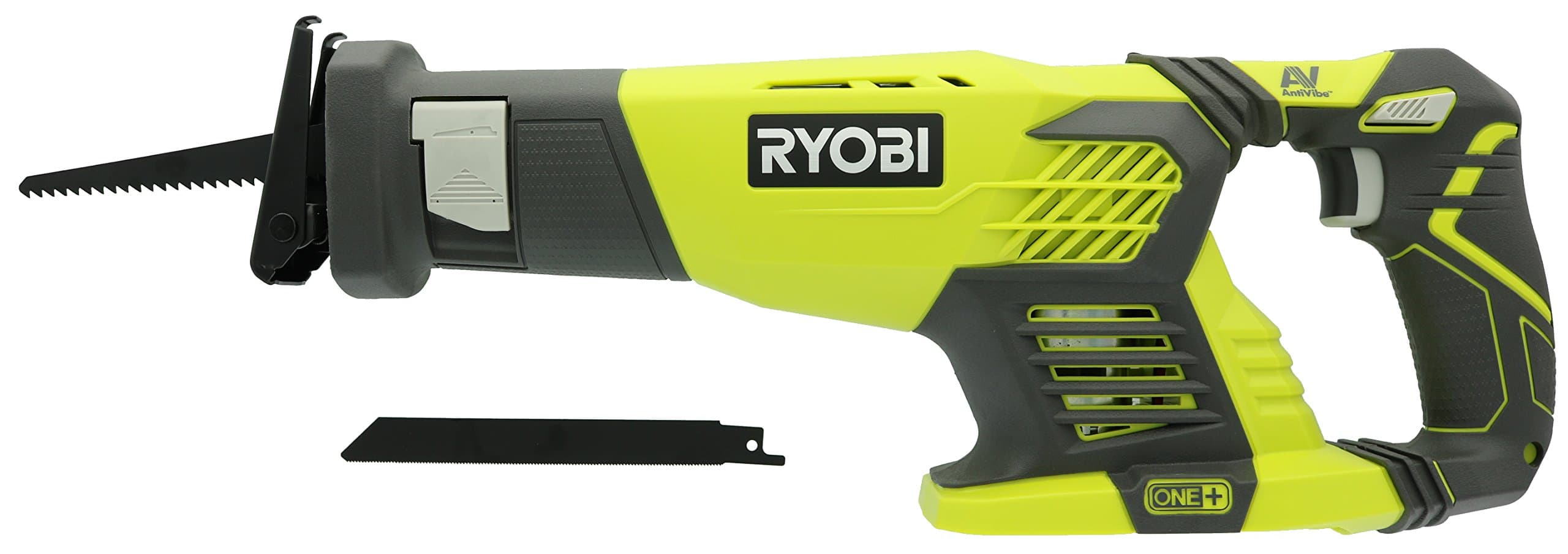 Ryobi P514 18V Cordless One+ Variable Speed Reciprocating Saw w/ 2 Blades (Batteries Not Included / Power Tool Only)