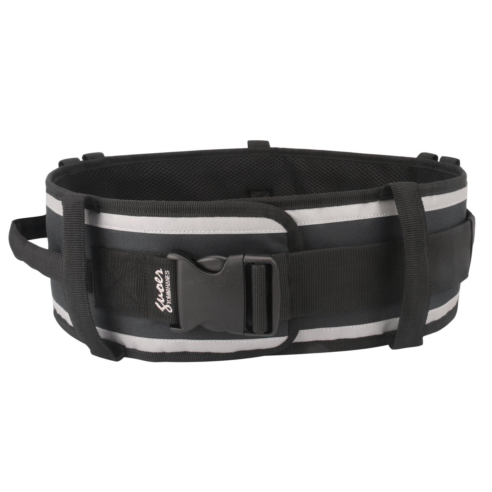 Tommhanes Transfer Belt Gait Belt Mobility Assistance Belt Multifunctional Nursing Belt One Size Fits Waist Sizes 26"-52" Multicolor (BLACK)