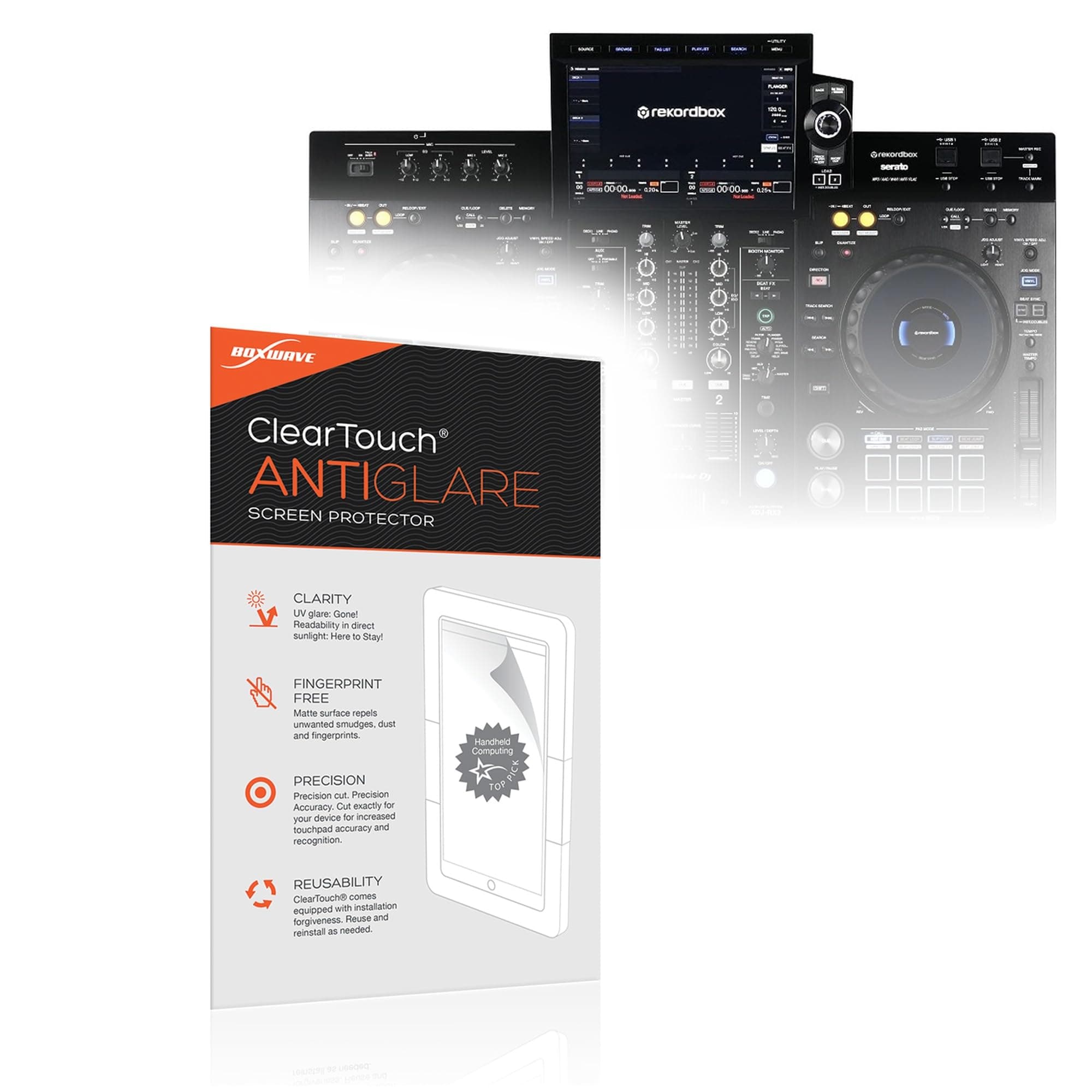 BoxWave Screen Protector Compatible with Pioneer XDJ-RX3 - ClearTouch Anti-Glare (2-Pack), Anti-Fingerprint Matte Film Skin
