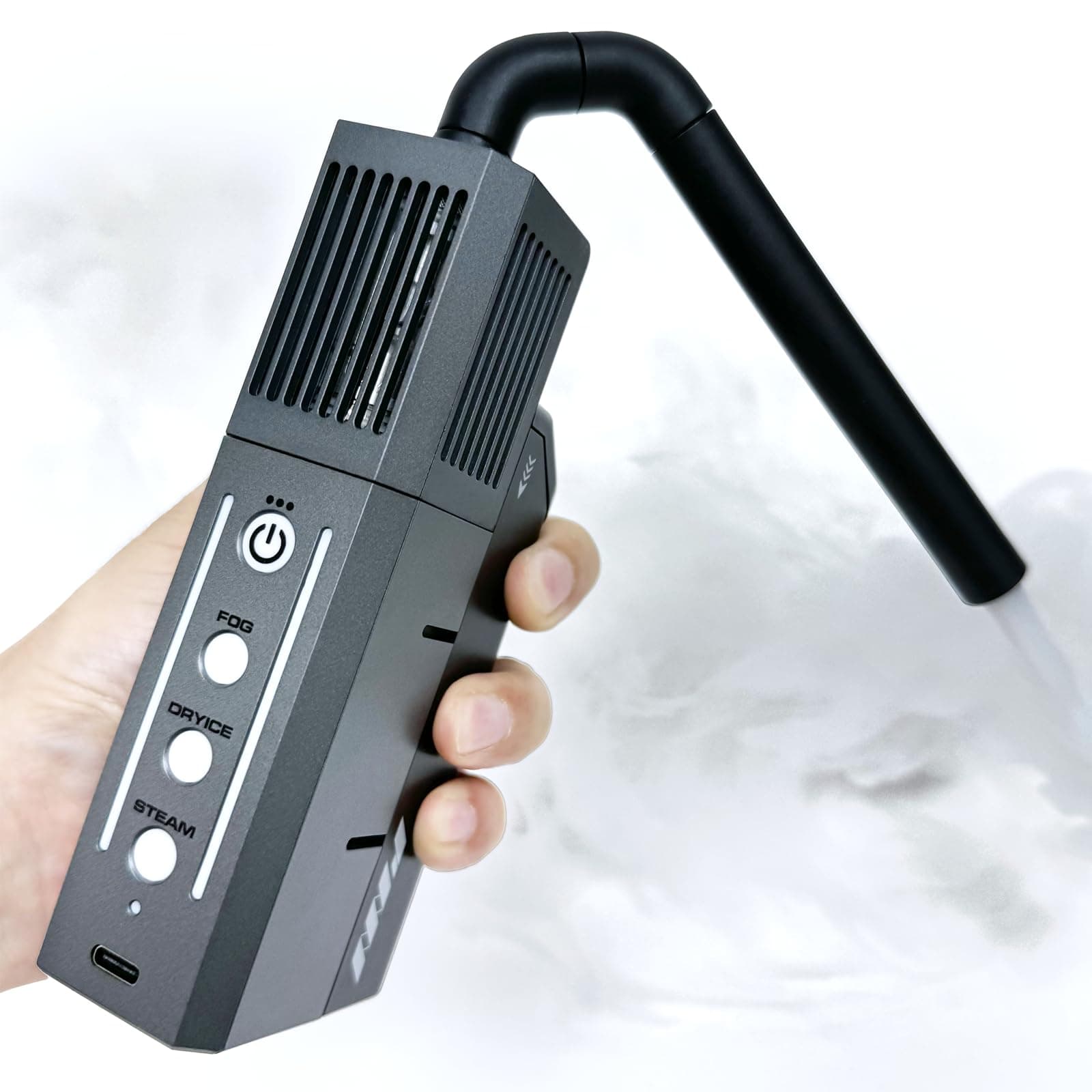 PMI SmokeNINJA Portable Fog Machine, Handheld Wireless Smoke Machine with Remote Control for Photography, Outdoor Events, Parties, Stage Effects, Halloween, Disinfection or Weddings(Starter Kit)