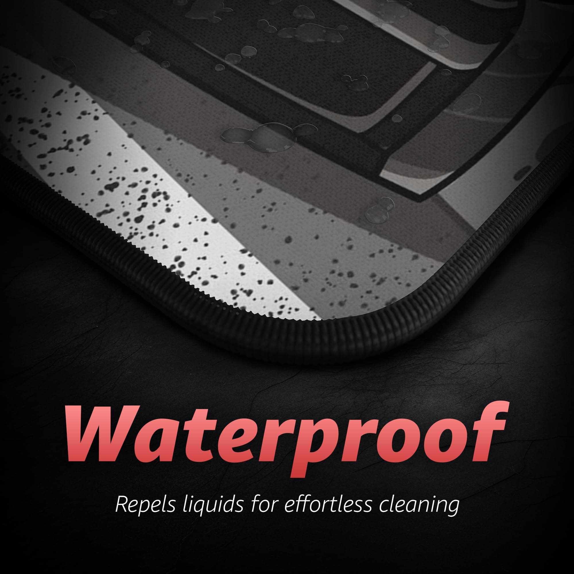 Hystar Extended Gaming Mouse Pad | XXL 36" x 16" | 5mm Thick, Waterproof Surface, Smooth Polyester Fabric, and Natural Rubber Base | Drift