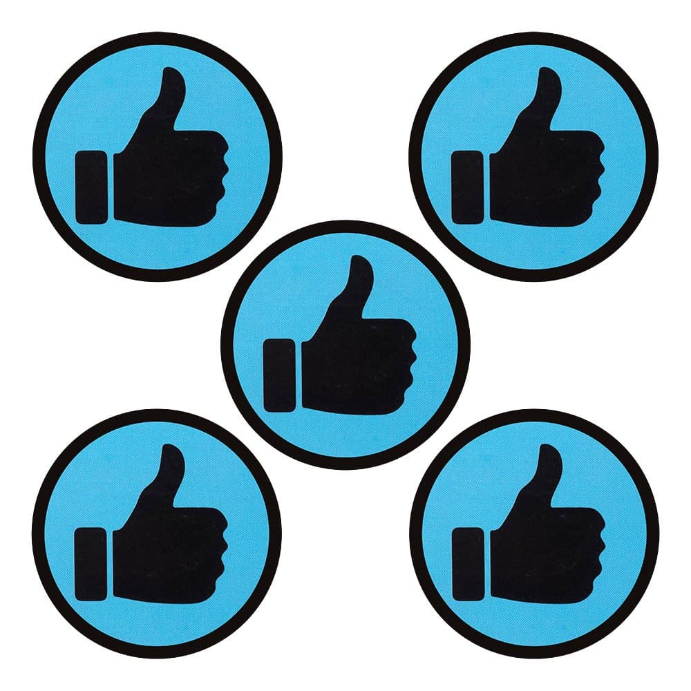 5 Thumbs Up Magnets - 2 Inch - Like Magnets - Fridge Magnets - Office Magnets - Whiteboard Magnets for Magnetic Board, Magnetic Whiteboard.