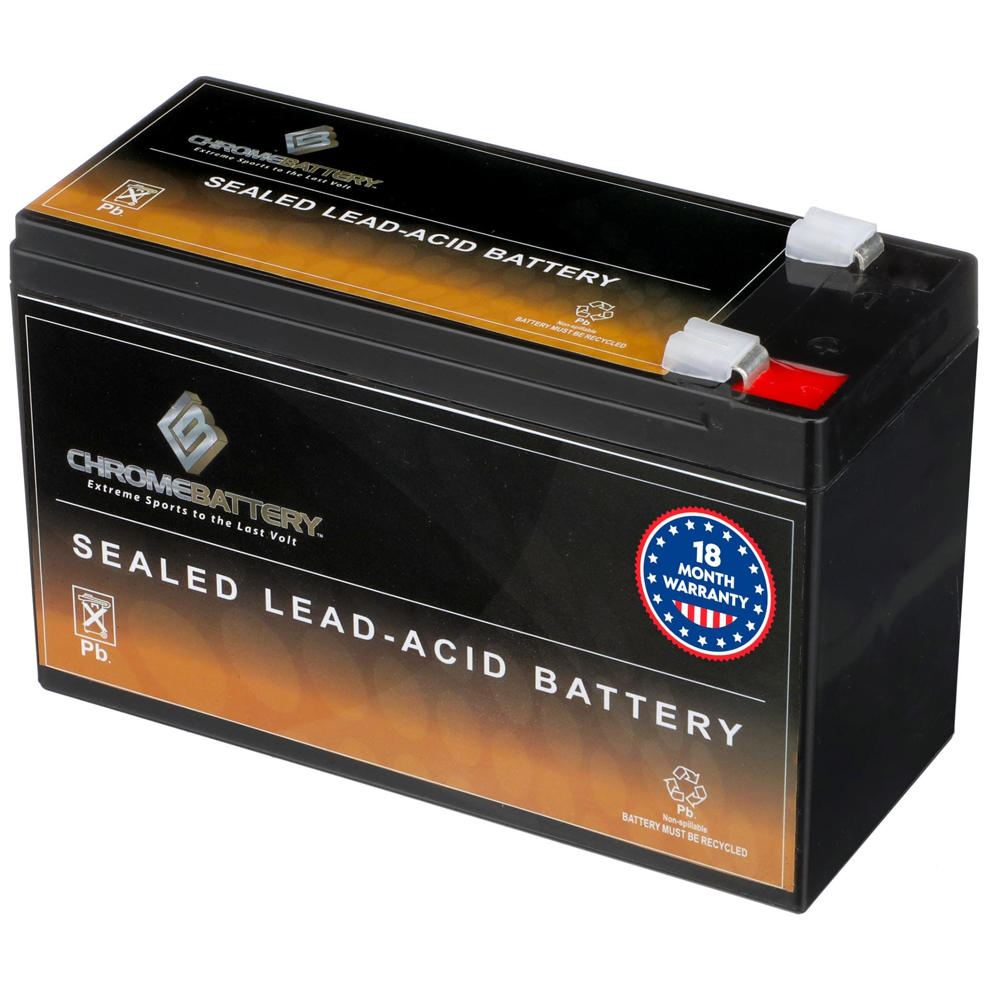 12V 9AH Sealed Lead Acid (SLA) Rechargeable Battery – F2 Terminal – Deep Cycle Design – for UPS, Alarm Systems, Emergency Lighting, Scooters, Medical & Solar & More