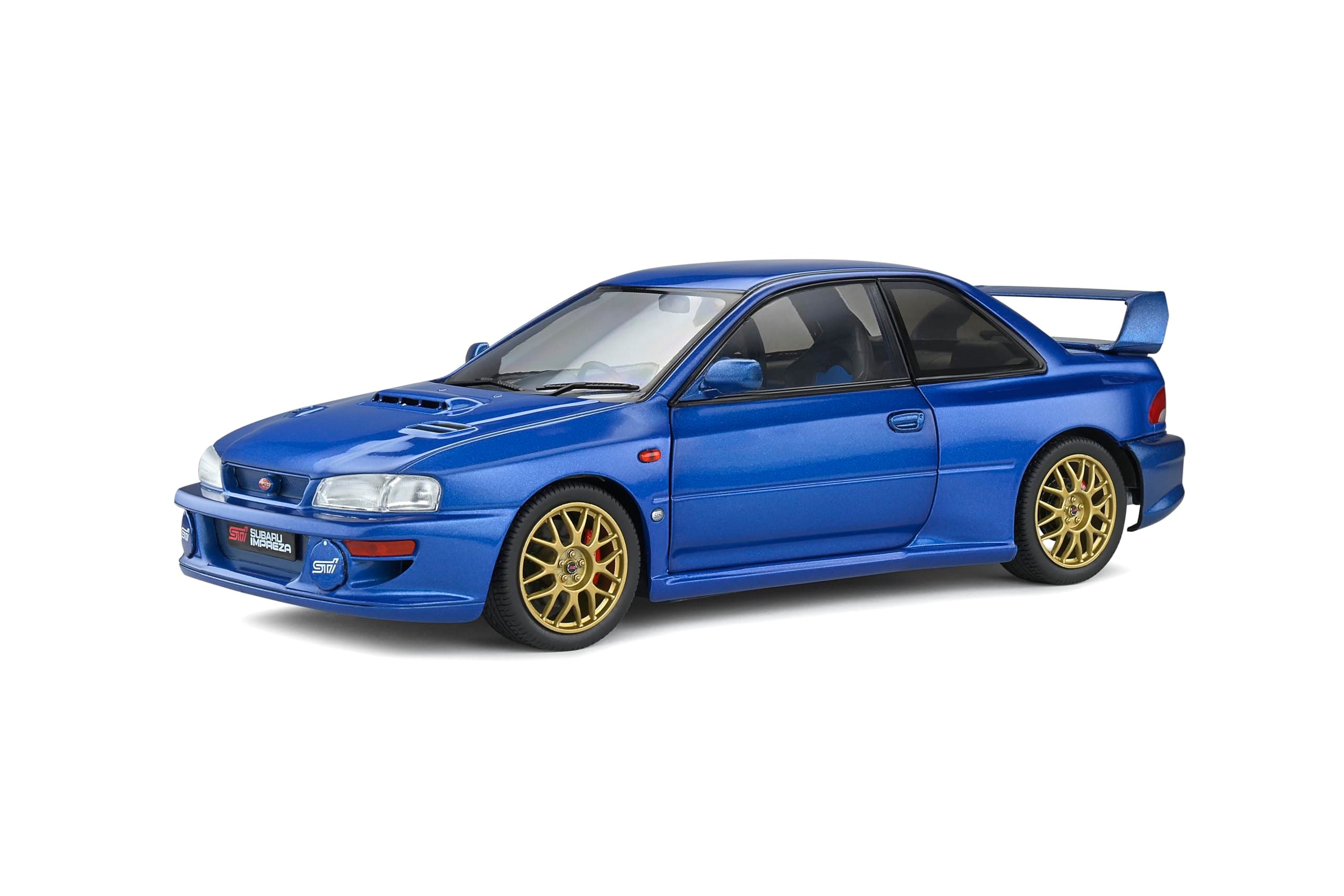 S1807401 1:18 1998 Subaru Impreza 22b-Sonic Blue BMW Collectible Miniature car