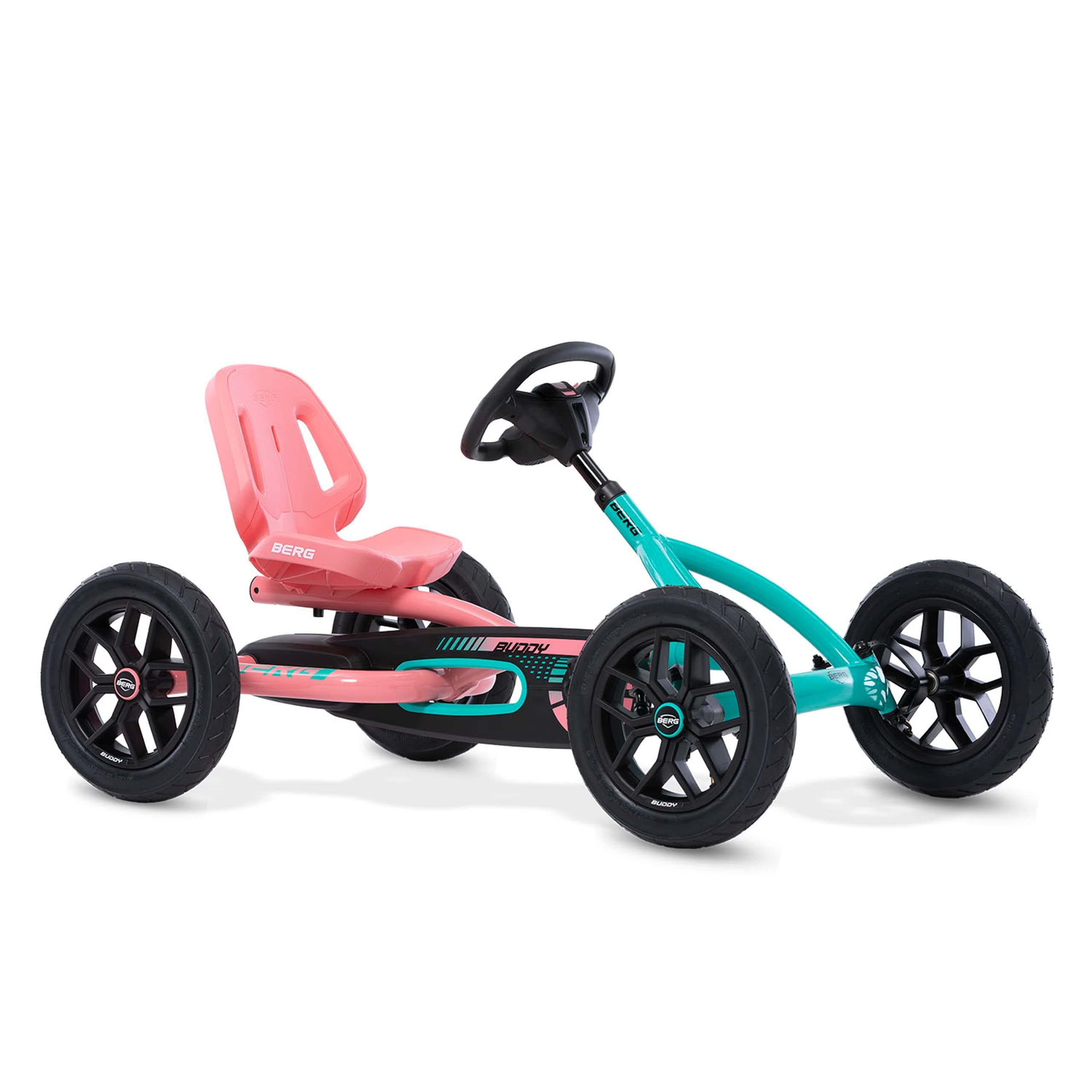 BERG Buddy Lua Pedal Go-Kart Children's Vehicle with High Safety Standard, Pneumatic Tyres and Freewheel, Children's Toy Suitable for Children Aged 3-8 Years