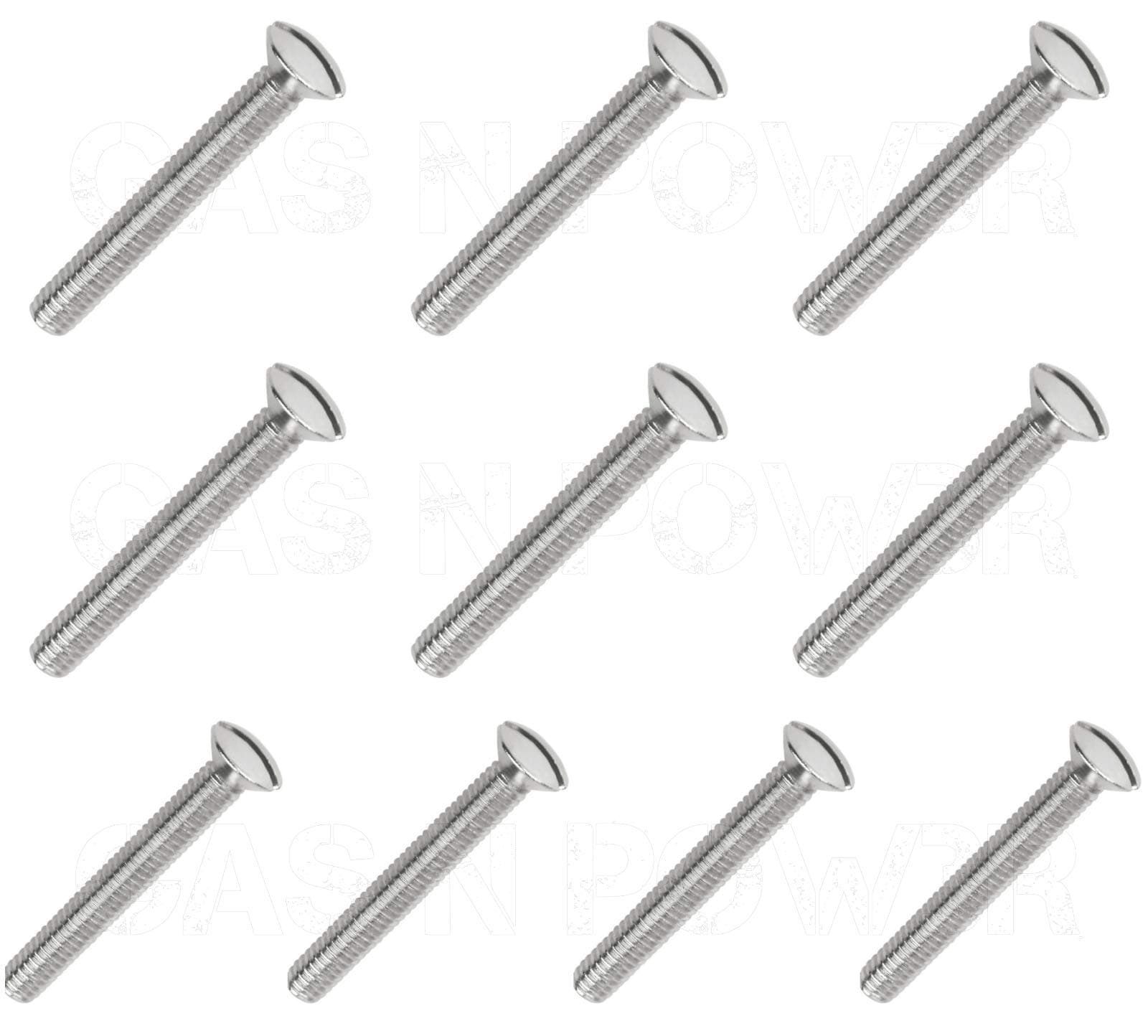 x10 M3.5 x30mm Long Electrical Machine Screws for Light Switch Plug Socket