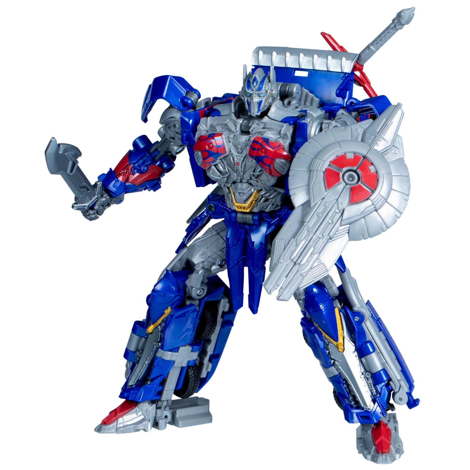 Transformers Toys Studio Series Leader Class Age of Extinction Optimus Prime, 8.5-inch Converting Action Figure, Ages 8+