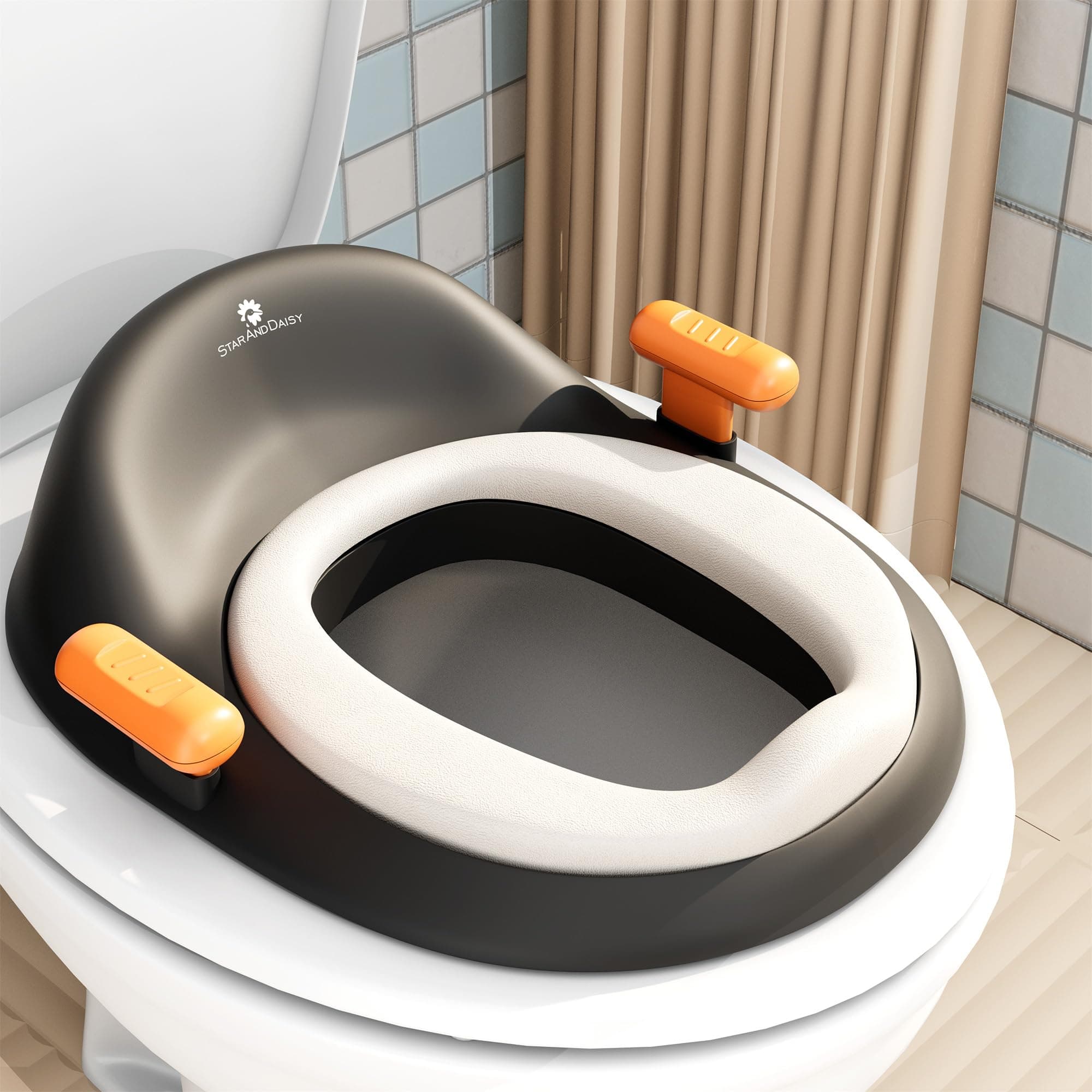 - Potty Seat for Kids 1-5 Years – Baby Potty Seat/Potty Training Seat with Soft Cushion, Splash Guard, Easy to Clean/Toilet Seat Cover for Kids