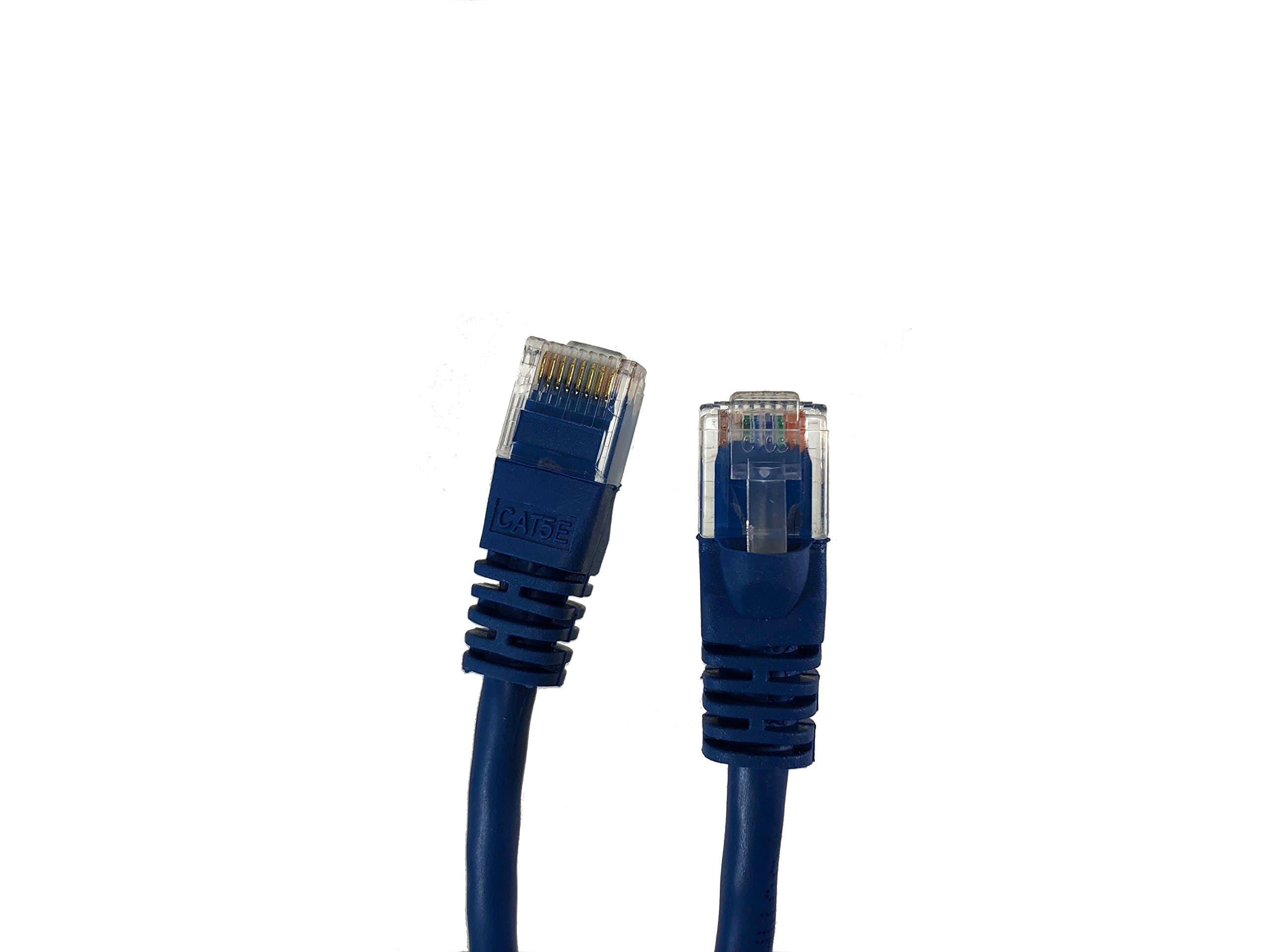 Micro Connectors, Inc. 3 feet Cat 5E UTP Molded Snagless RJ45 Networking Patch Cable - Blue (E07-003BL)