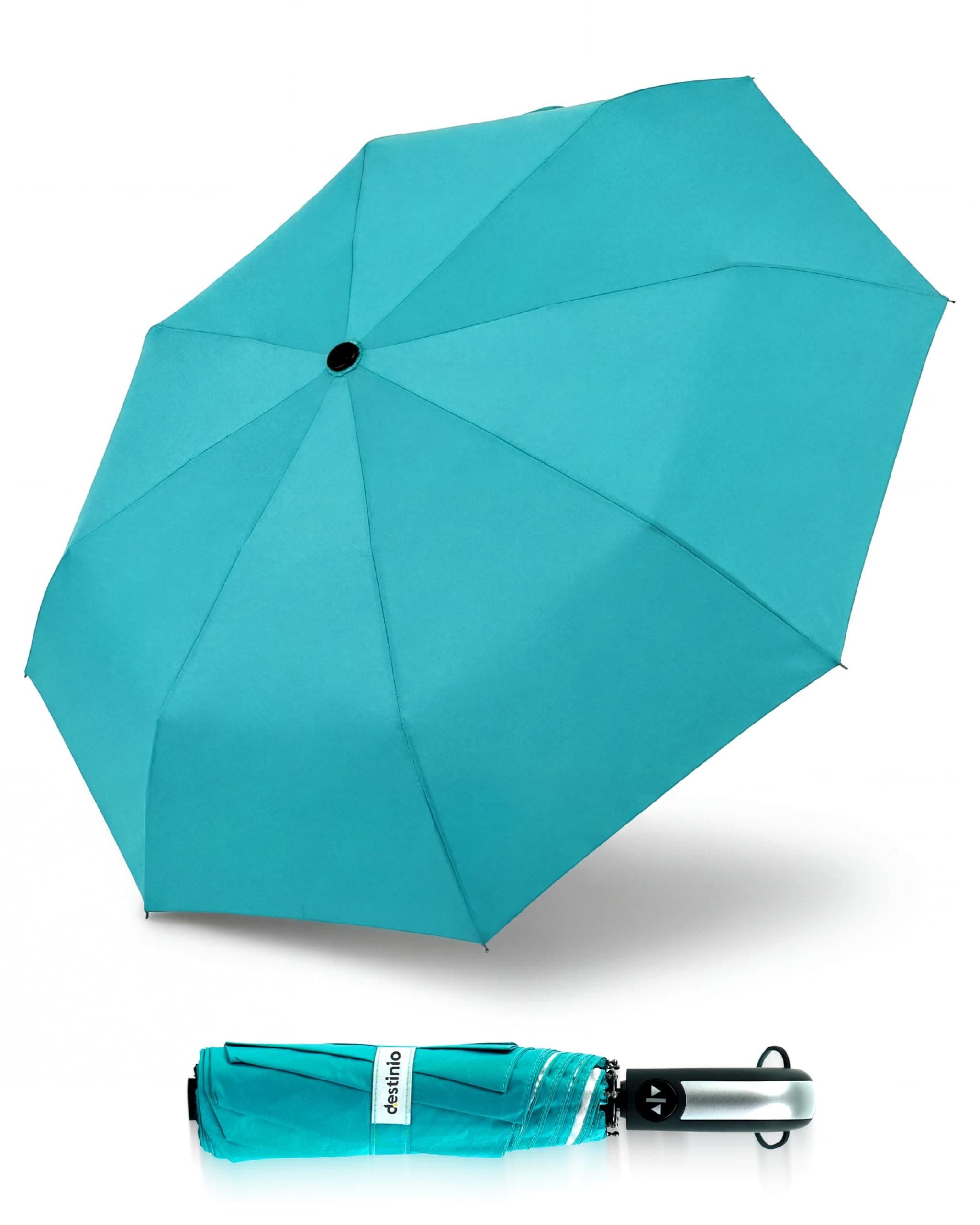 Umbrella for Women, Umbrella for Men - Automatic 3 Fold Windproof with Travel Cover with Auto Open and Close