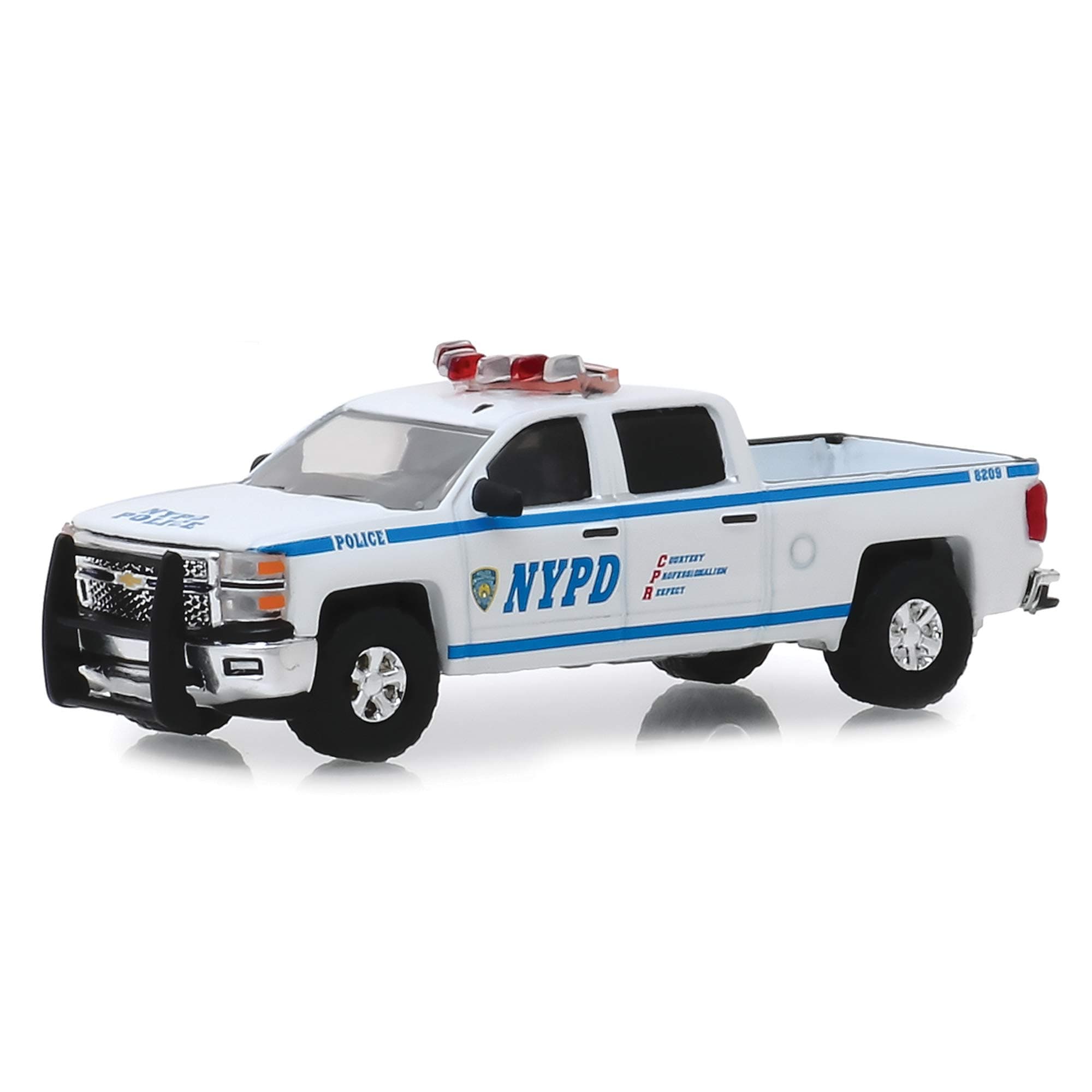 2015 Chevrolet Silverado - New York City Police Dept NYPD Diecast 1:64 Scale Model - Greenlight 30093