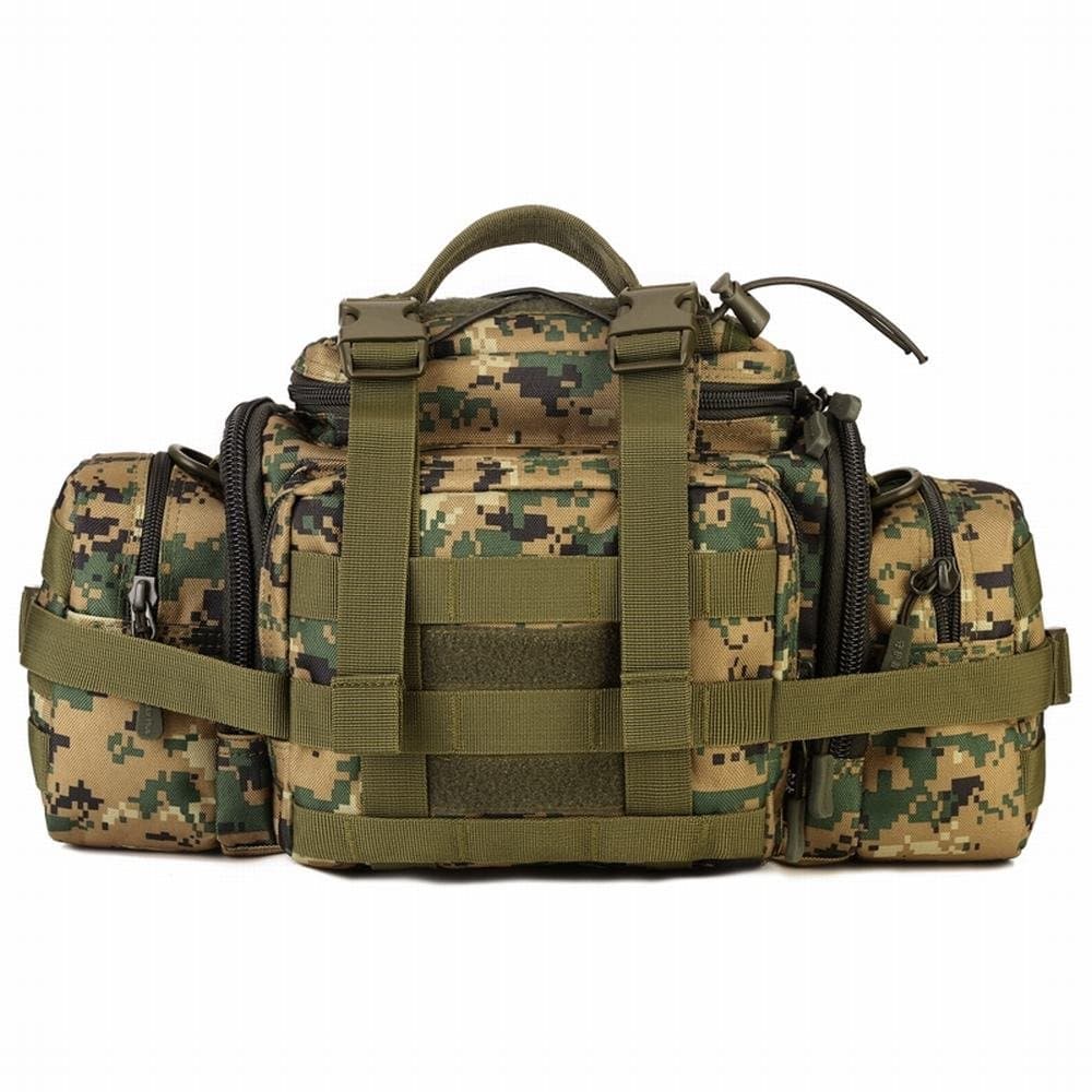 HYOUSANN Large Capacity Waist Pack 3-Way Military Fanny Pack Molle Camera Bag Jungle