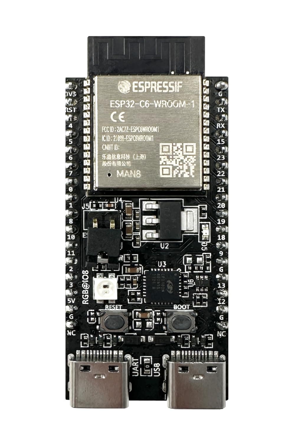 ESP32-C6-DevKitC-1-N8 Development Board