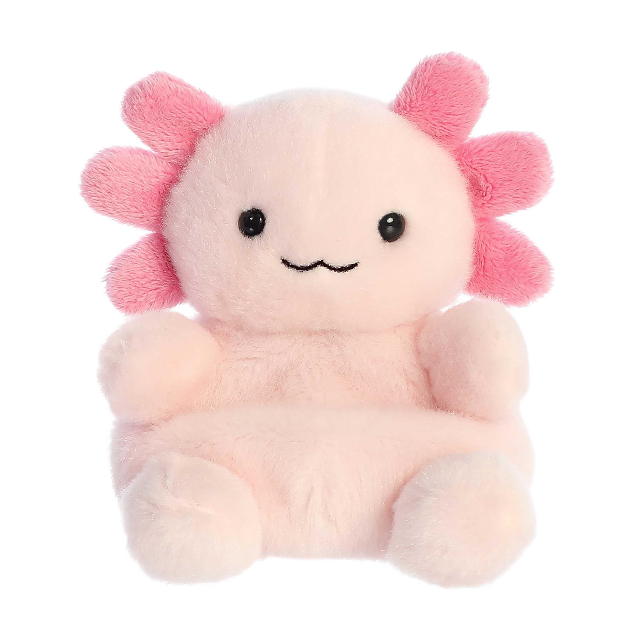Aurora® Adorable Palm Pals™ Ax Axolotl™ Stuffed Animal - Fun Collectible Plush for Kids and Adult Collectors - Perfect for Decorating Rooms and Birthday Gifts - Pink 5 Inches