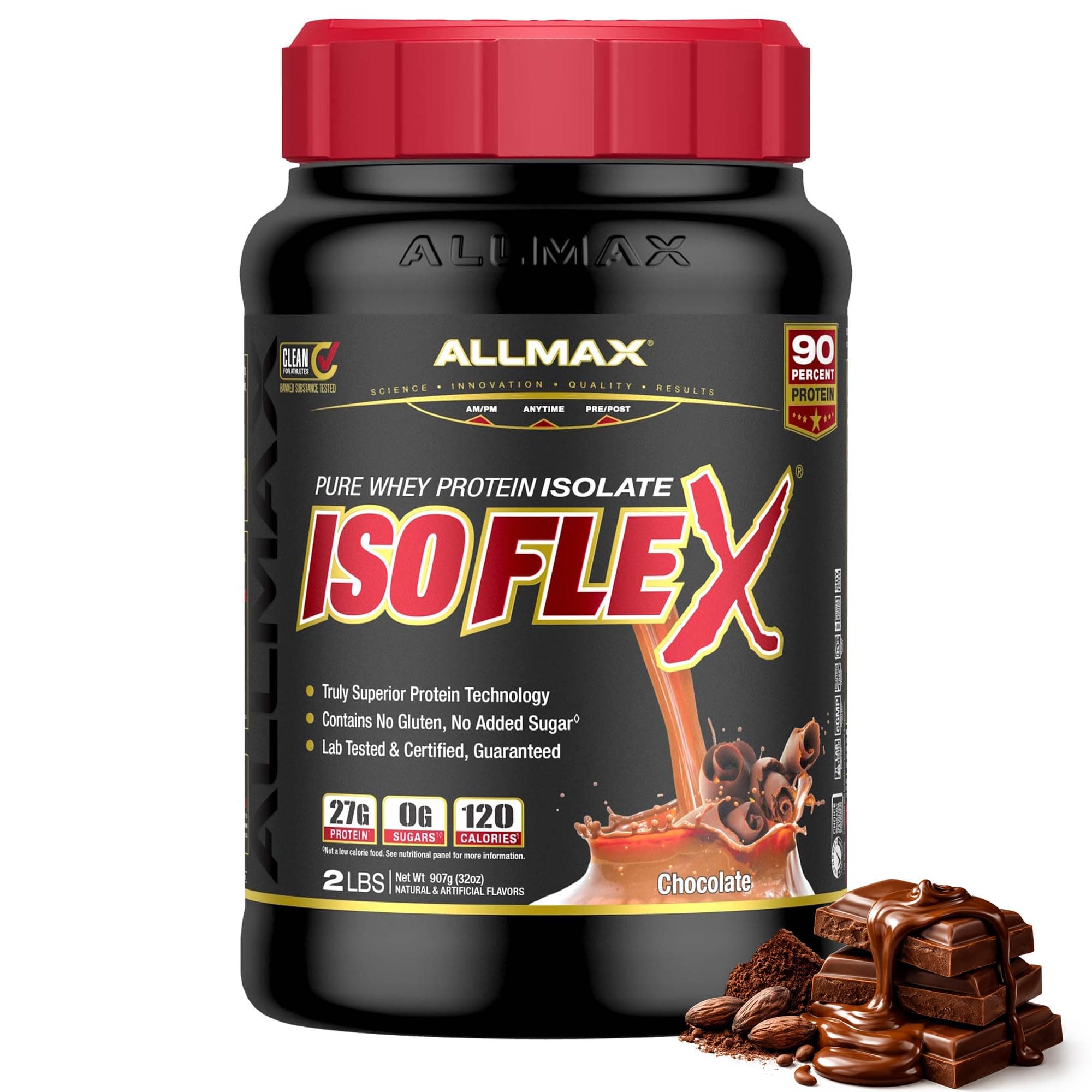 Allmax Nutrition - Isoflex Pure Whey Protein Isolate Chocolate 2 Lbs. 121128