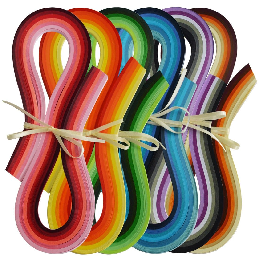 JUYA Multi-Color Quilling Strips Set 720 Strips 36 Colors 54cm Length/Strip Paper Width 3mm