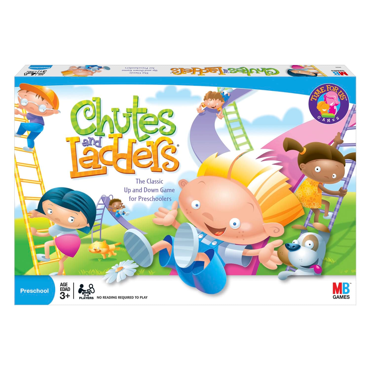 Hasbro Gaming Chutes and Ladders Board Game, 2 to 4 Players, Easter Gift for Kids, Preschool Classroom Games, Ages 3+ (Amazon Exclusive)
