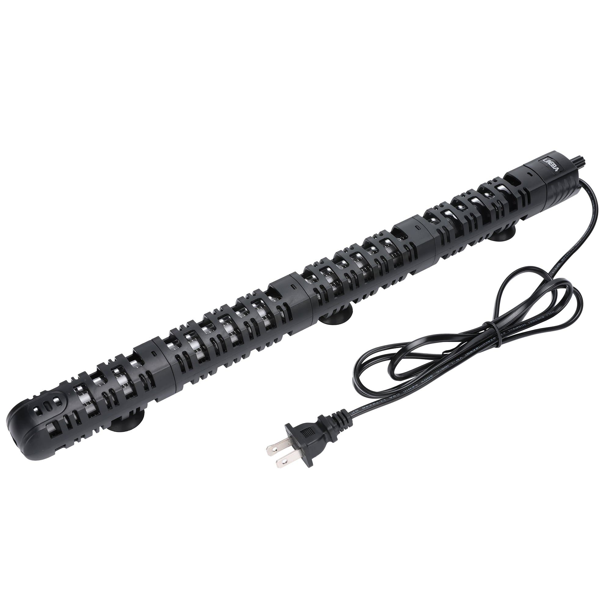Lineba 500 Watt Submersible Aquarium Heater Anti-Explosion Fish Tank Auto Thermostat Protective Sleeve Suction Cup 53-93 Gallon