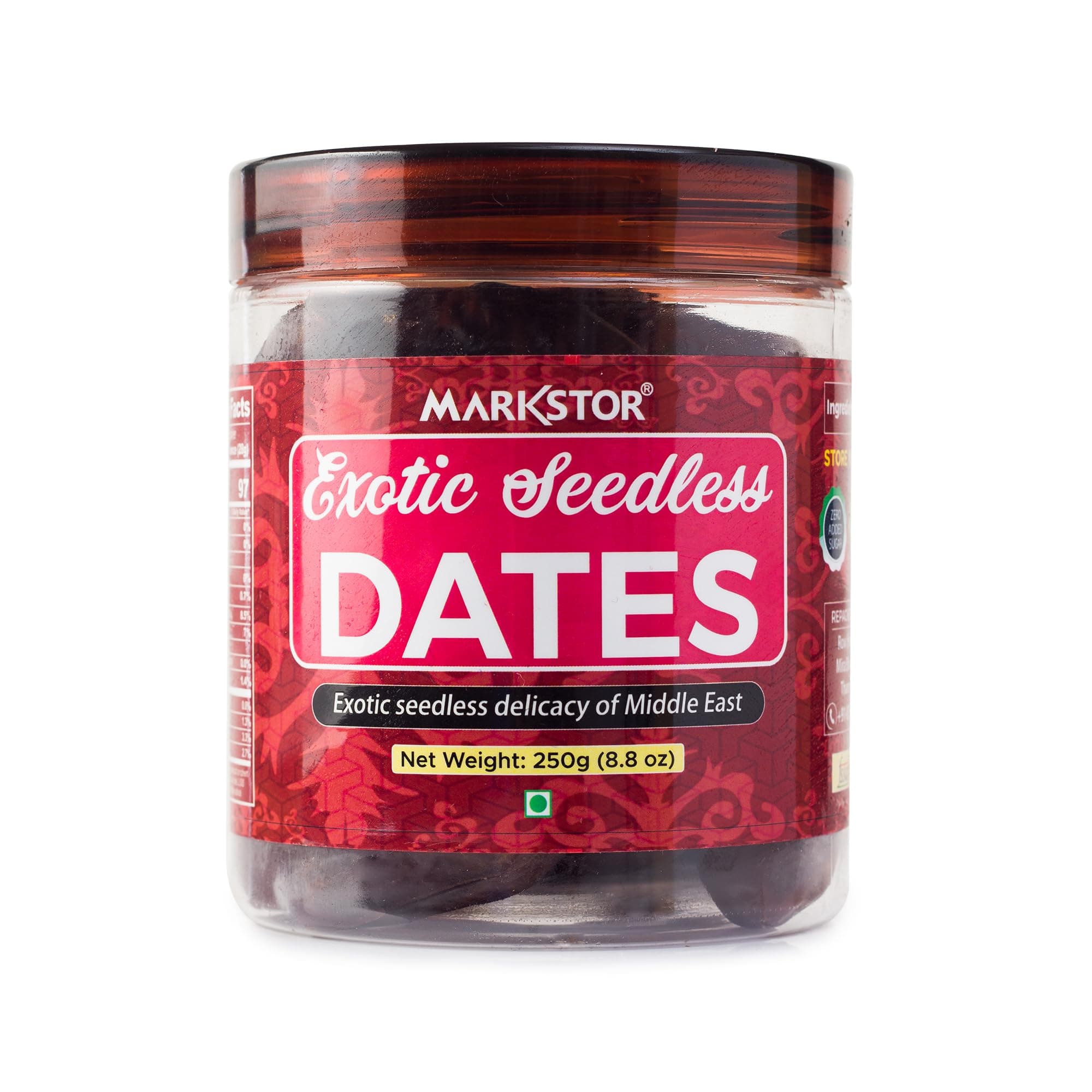 Exotic Seedless Dates (250Gram) - Fresh & Soft, Imported From Saudi Arabia