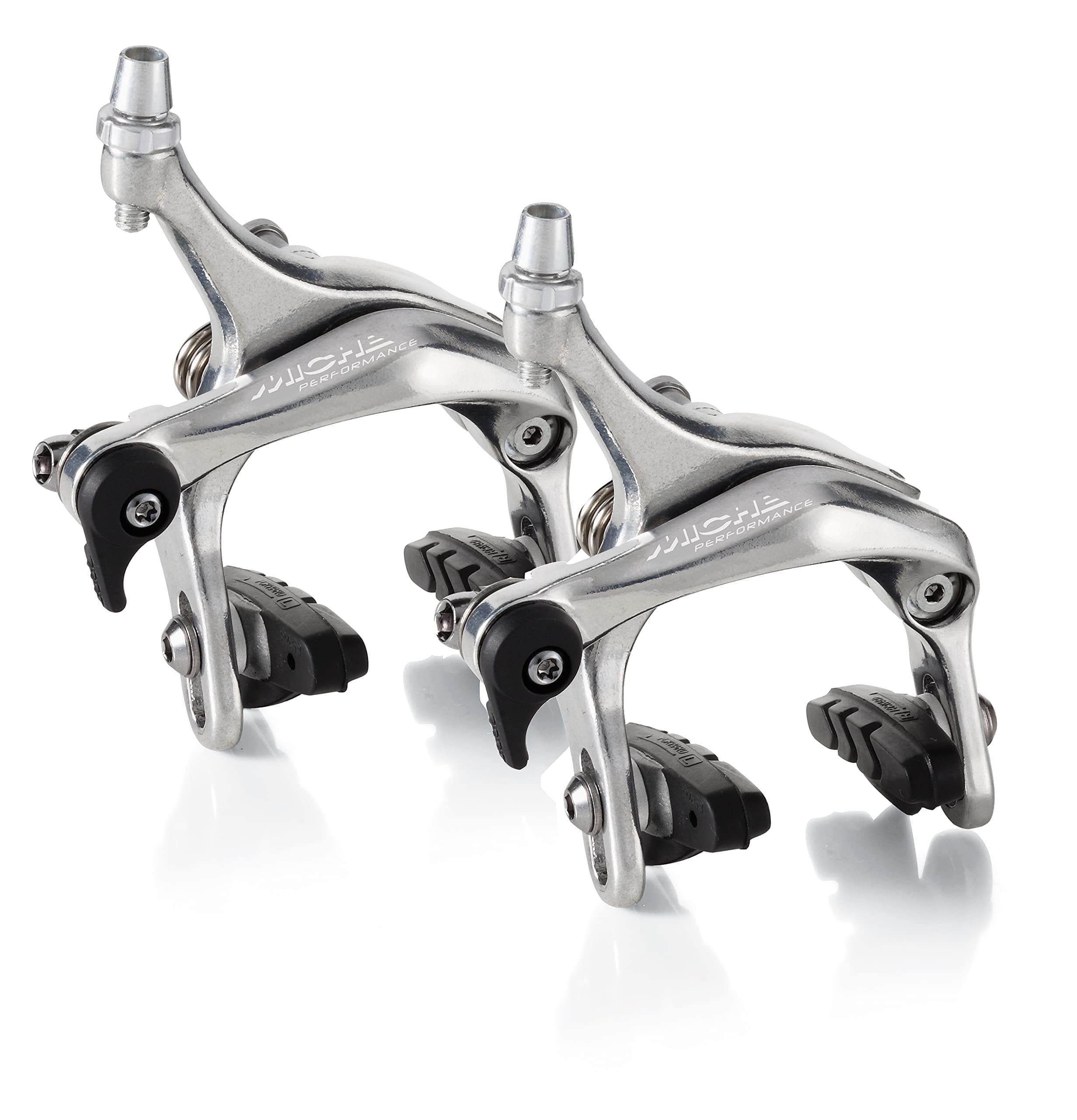 Performance Road Brake Calipers - Dual Pivot – Lightweight Forged Aluminium – Adjustable Pads – Italian Made – Black or Silver