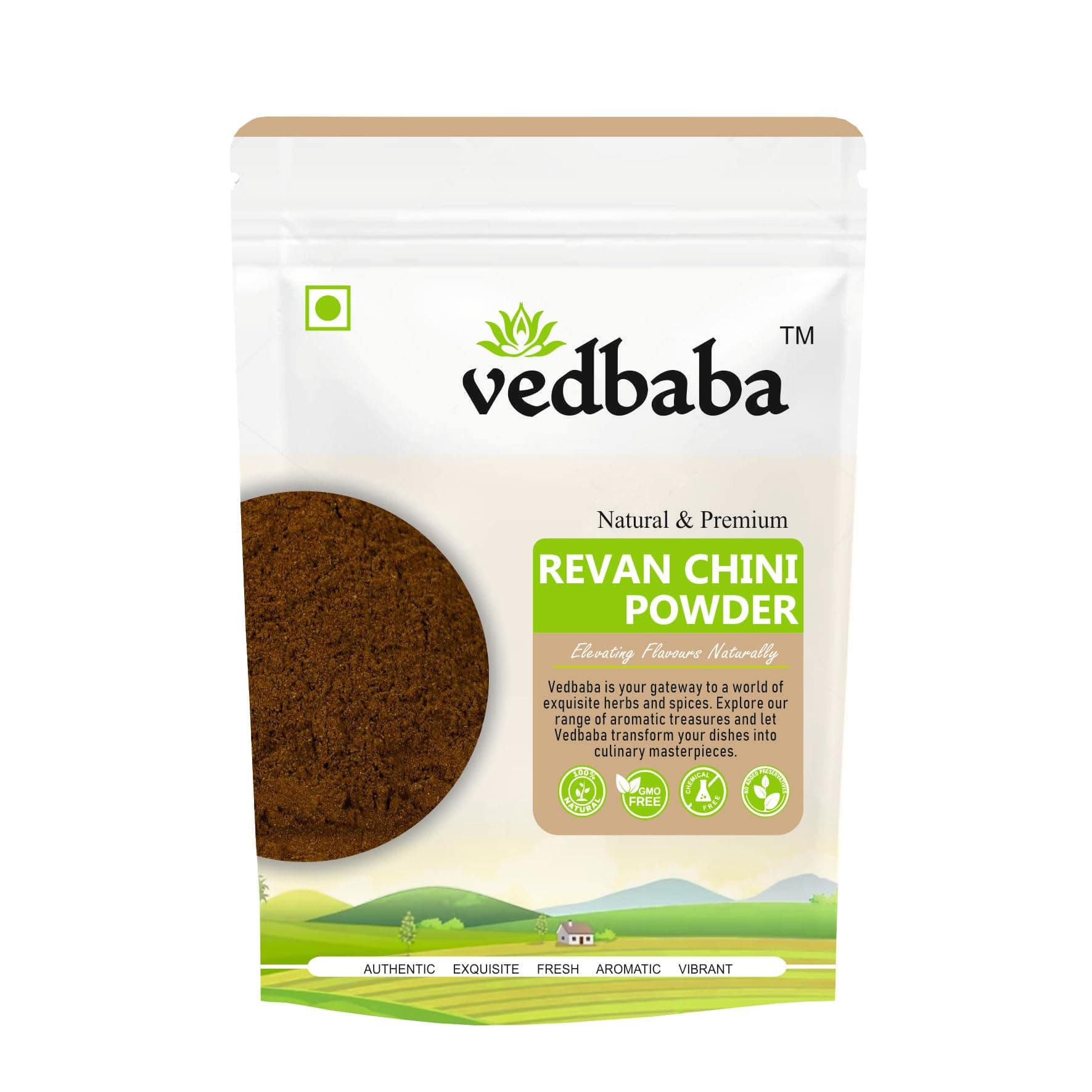 Vedbaba Revan Chini Powder | Indian Rhubarb | Revand Chini | Rheum Emodi | Revandchini Powder | Revan Chini | Revat Chini | Rheum Emodi (100 GM)