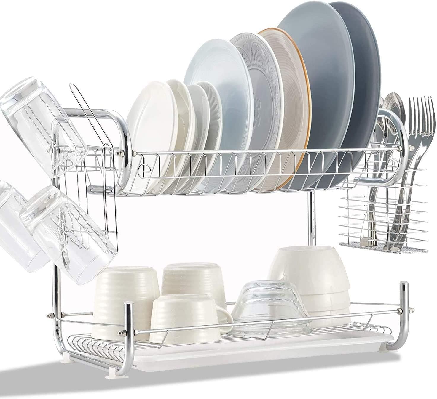 Naturnic Cube 2 Tier Curved Dish Rack