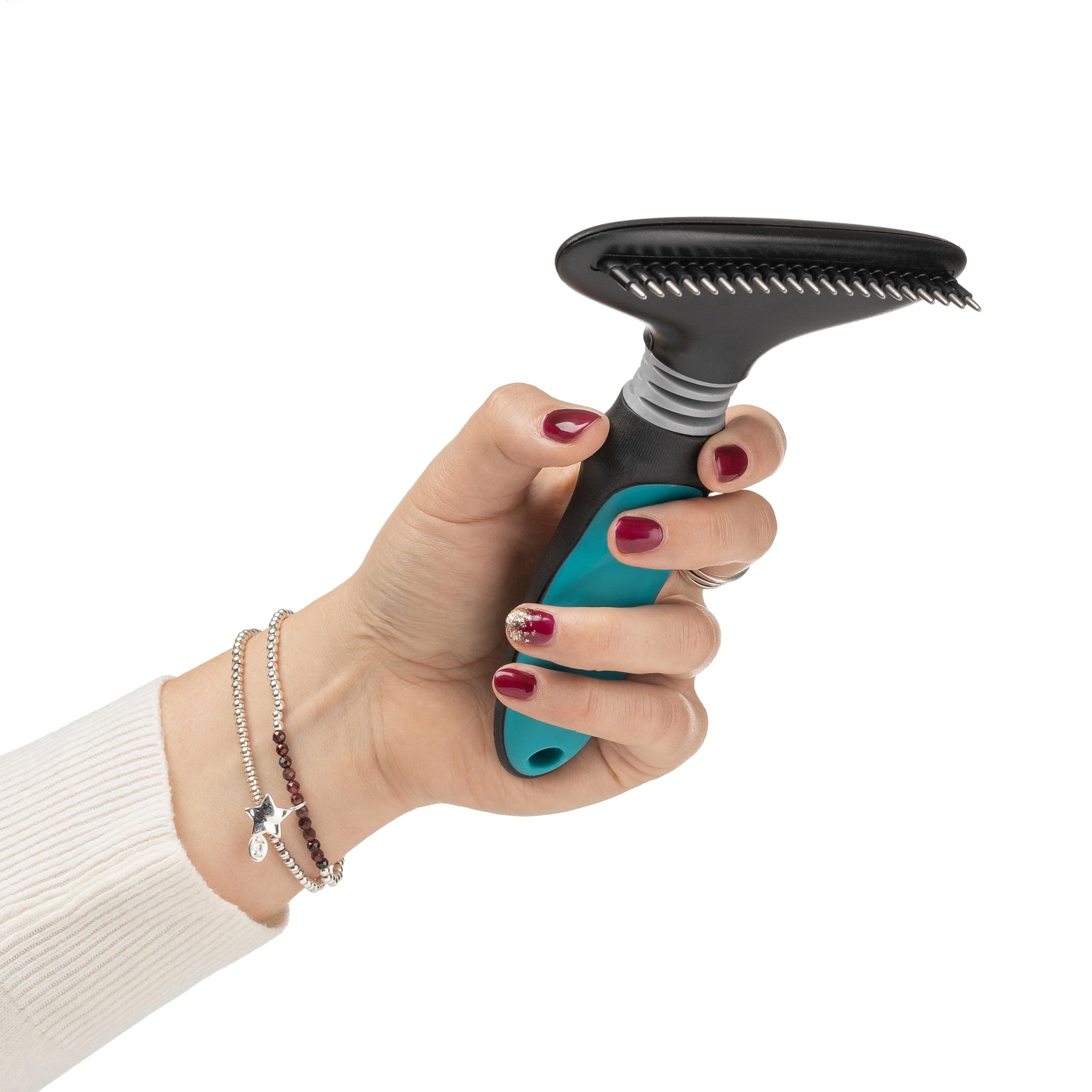 Dog, Puppy Grooming Undercoat Rake - Dematting Tool Removes Matts - for Medium Coats