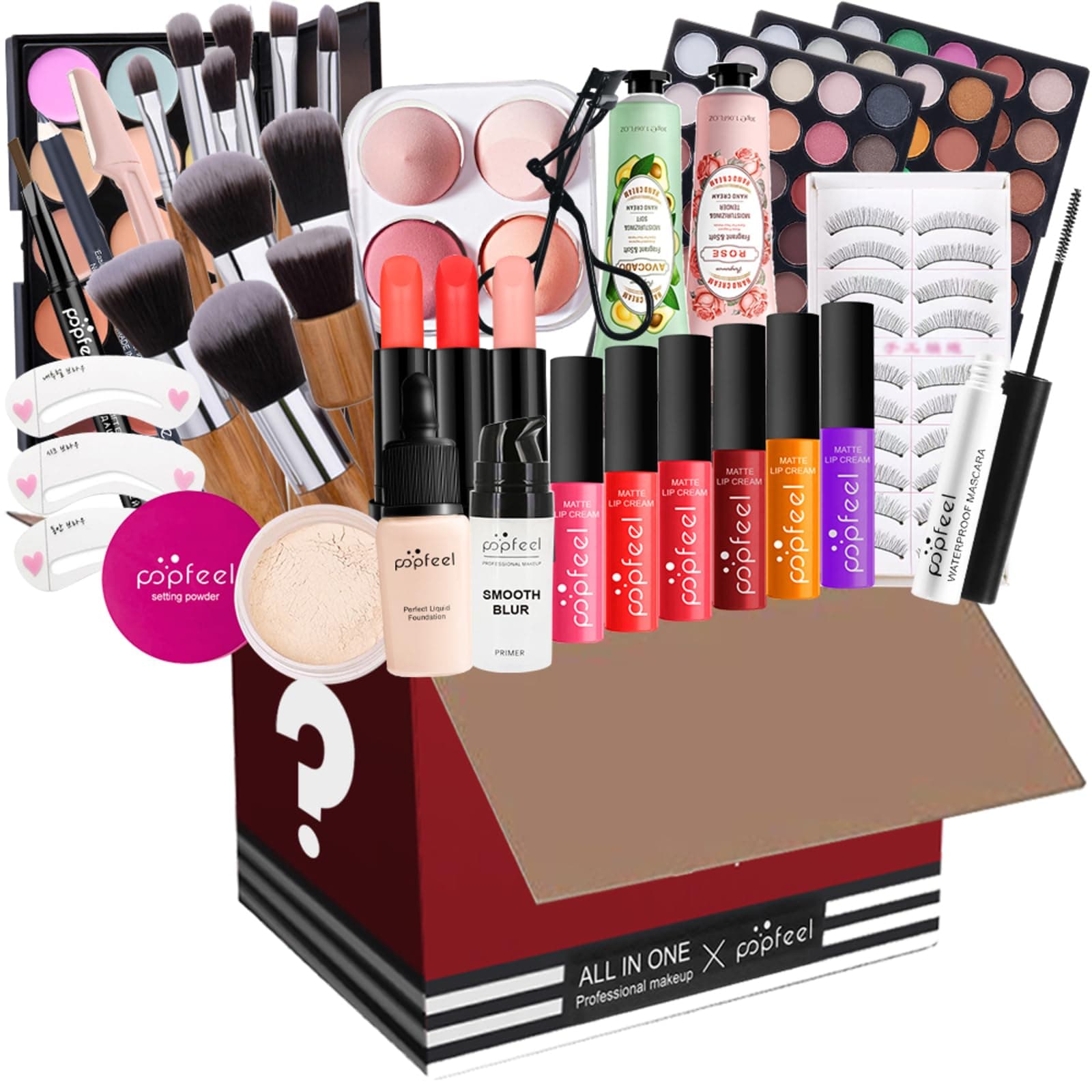 Makeup Set, 42 Pcs Makeup Kit for Women Full Kit, All-In-One Makeup Kit for Teenage Girls, Includes Eyeshadow Blush Lipstick Concealer etc, Pro Multi-purpose Essential Starter Bundle Set#5