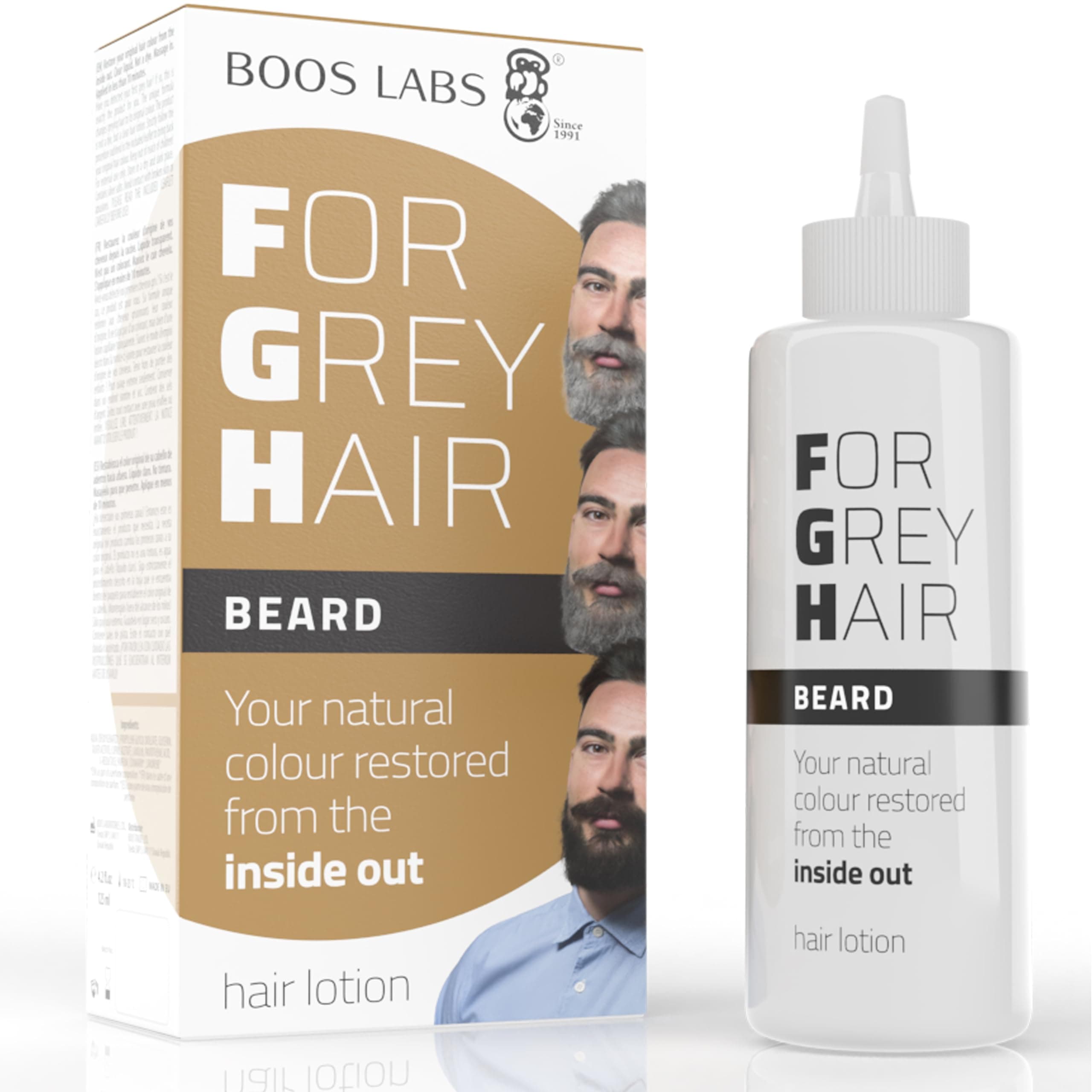 For Grey Hair for Beard and Moustache - Get Your Original Hair Color Back