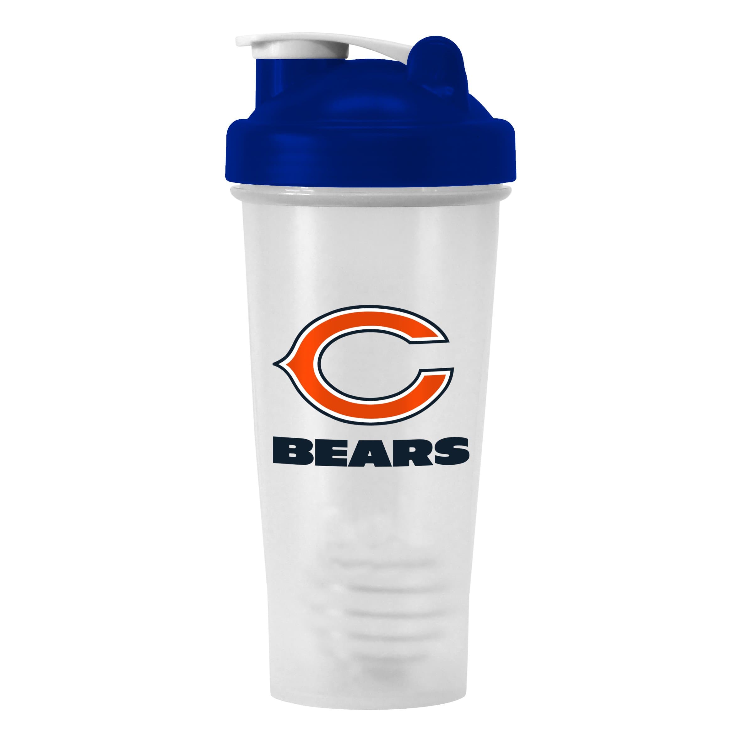 NFL Shaker Bottle with Ball, 28-Ounce, Clear
