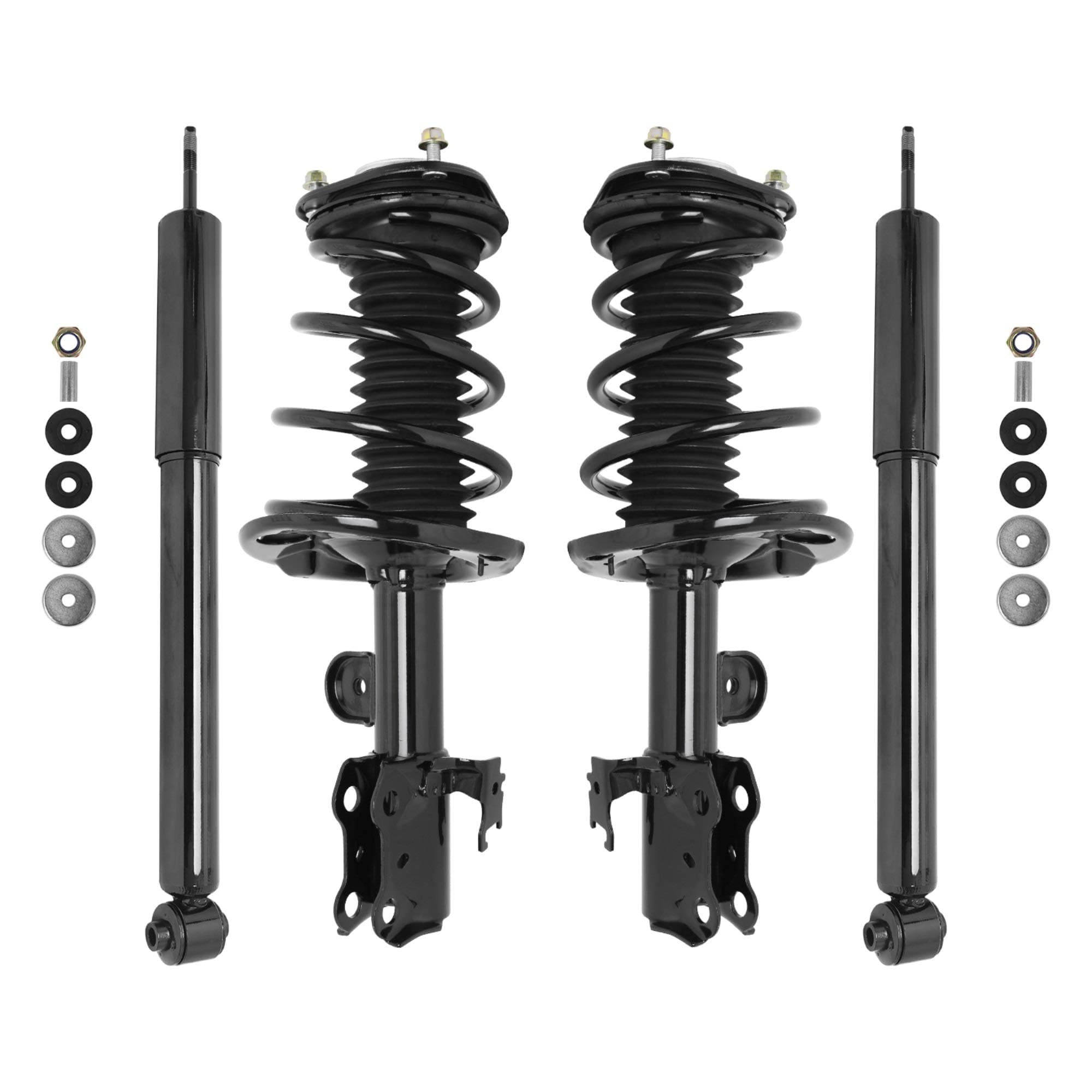 Unity Automotive 4-11803-259050-001 Front and Rear Replacement Complete Strut Assembly Shock Kit Fits 2011-2016 Scion TC