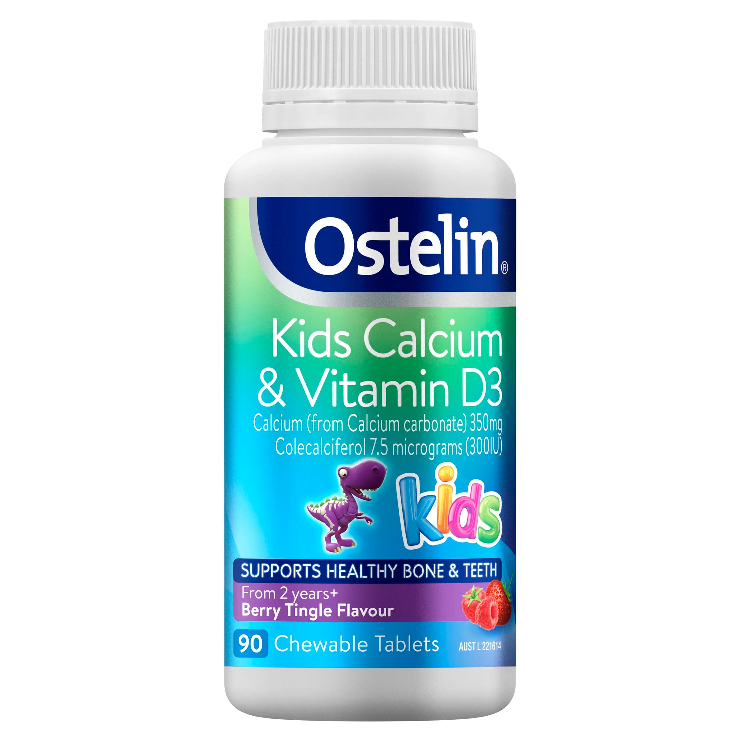 Kids Calcium & Vitamin D3 90 Chewable Tablets