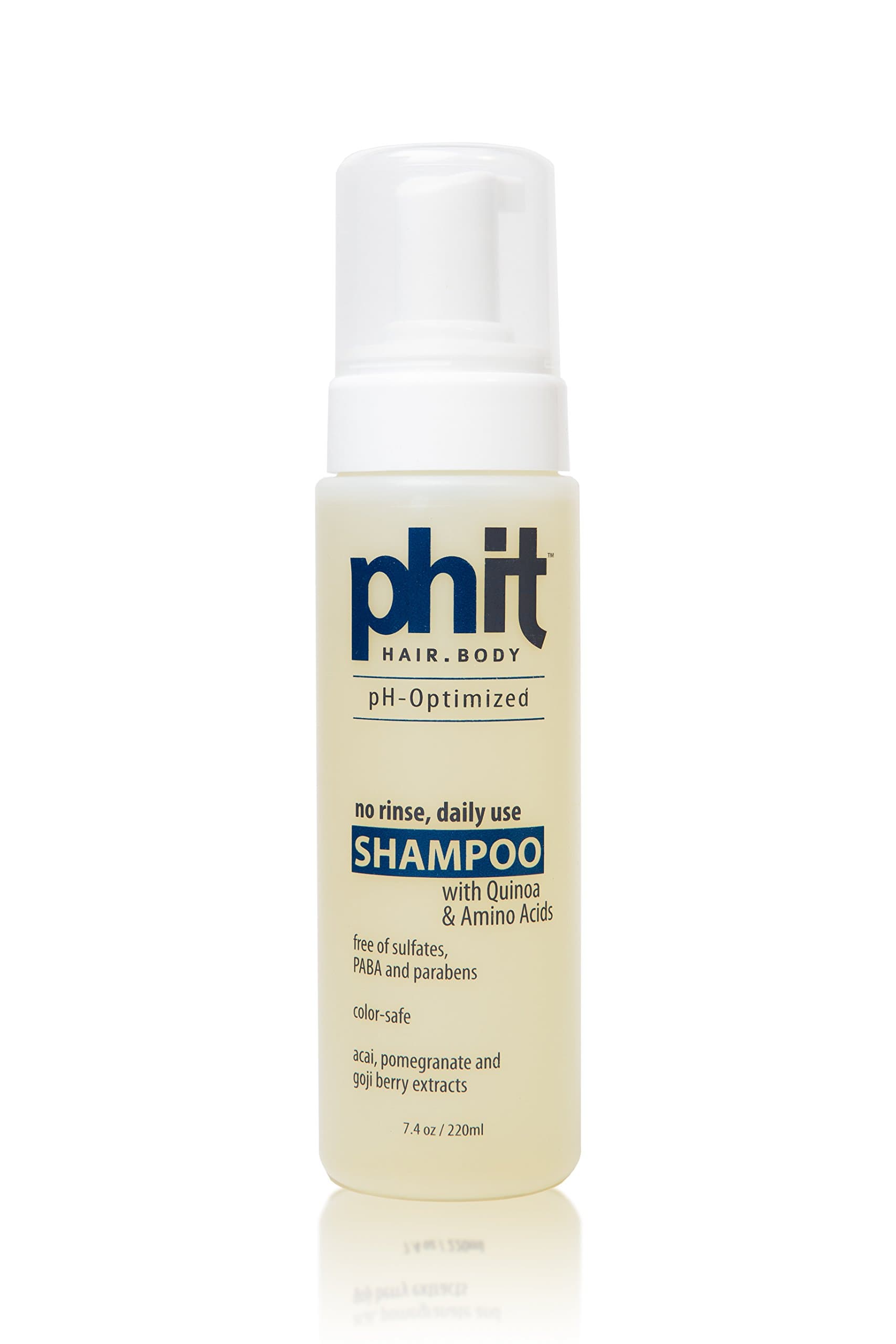 PHIT Hair and Body Daily Use No Rinse Shampoo, 7.4 Ounce