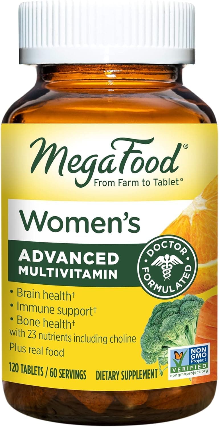 Women's Advanced Multivitamin for Women, Doctor-Formulated With Iron, Choline, Vitamin D, Vitamin C & Zinc- Brain Health Supplement- Immune Support- Non-GMO- Vegetarian- 120 Tabs 60 Servings