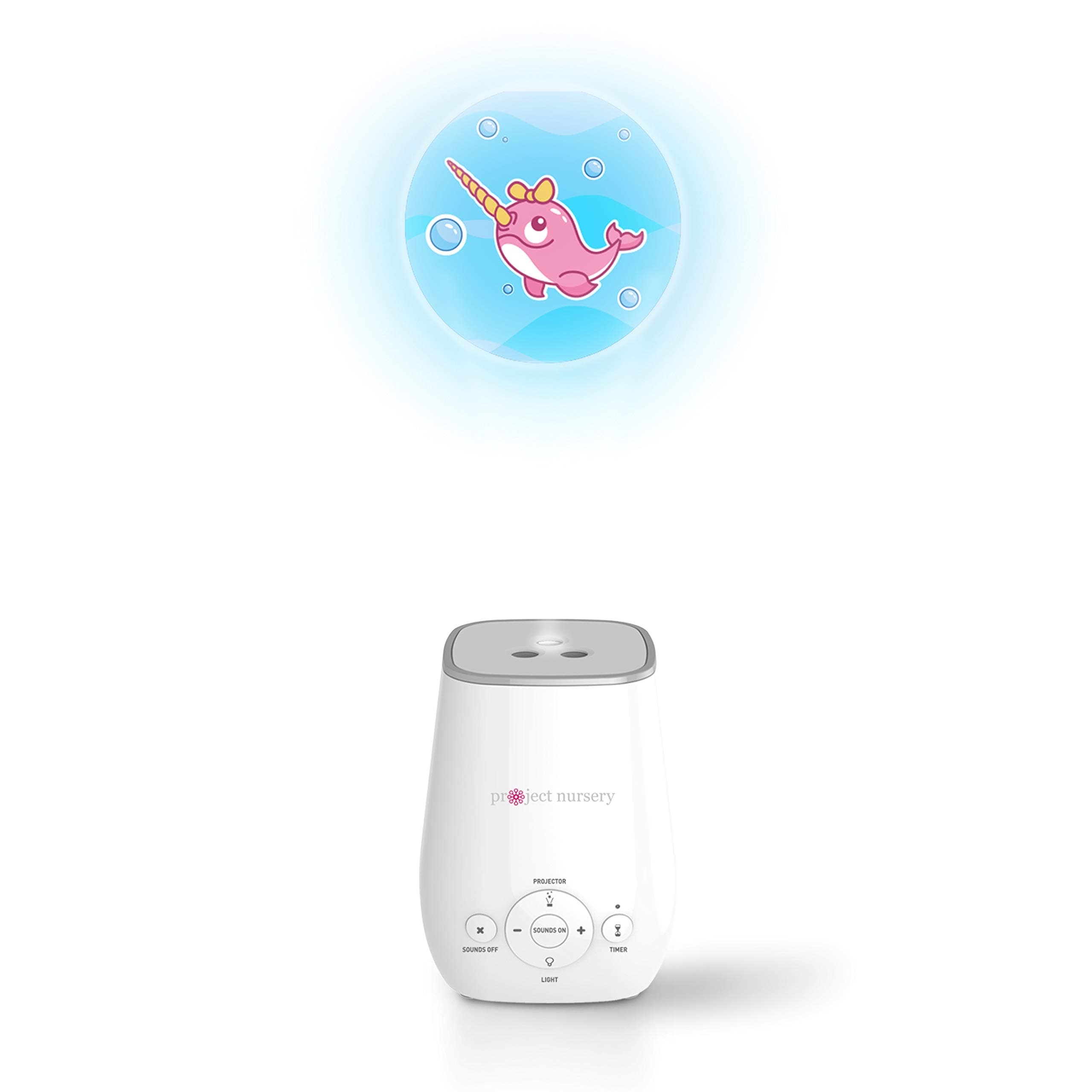 Portable and Table Top Sleep Soother, White Noise Sound Machine and Night Light, 4-in-1 Sound Soother with Projector, Nightlight and Timer