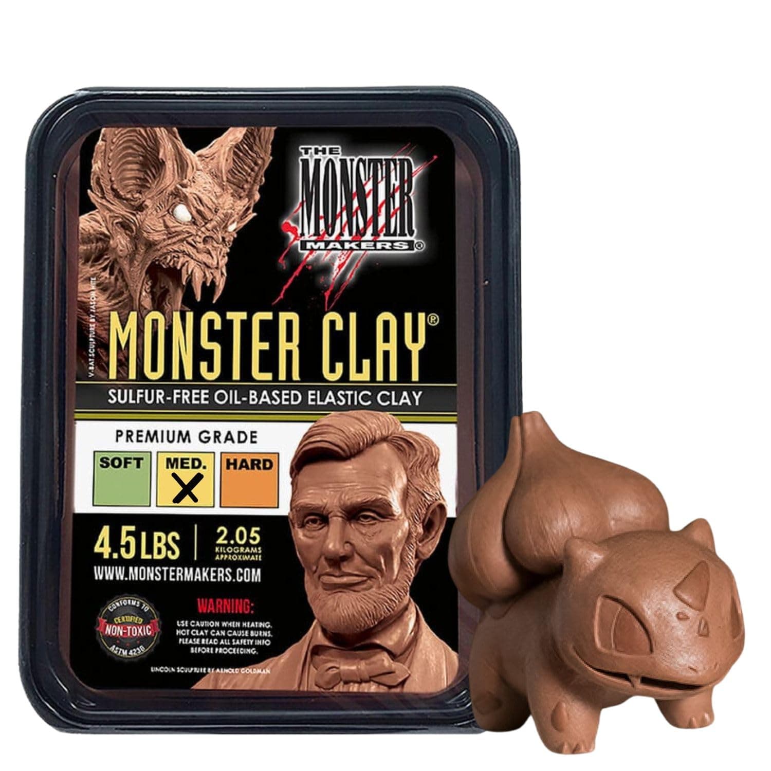Monster Clay Premium Grade Modeling Clay (4.5lb)