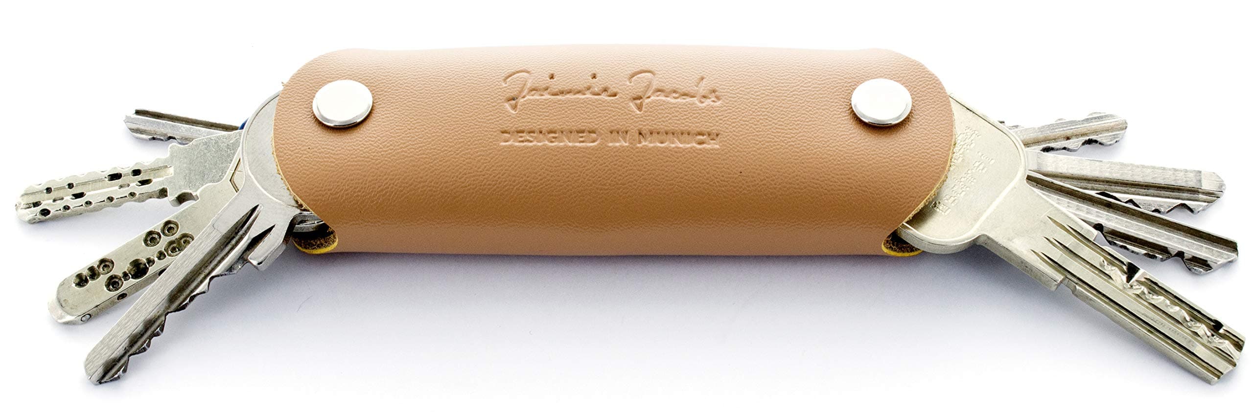 JAIMIE JACOBS Key Boy - Leather Key Holder, Key case, Key Organiser (Sand)