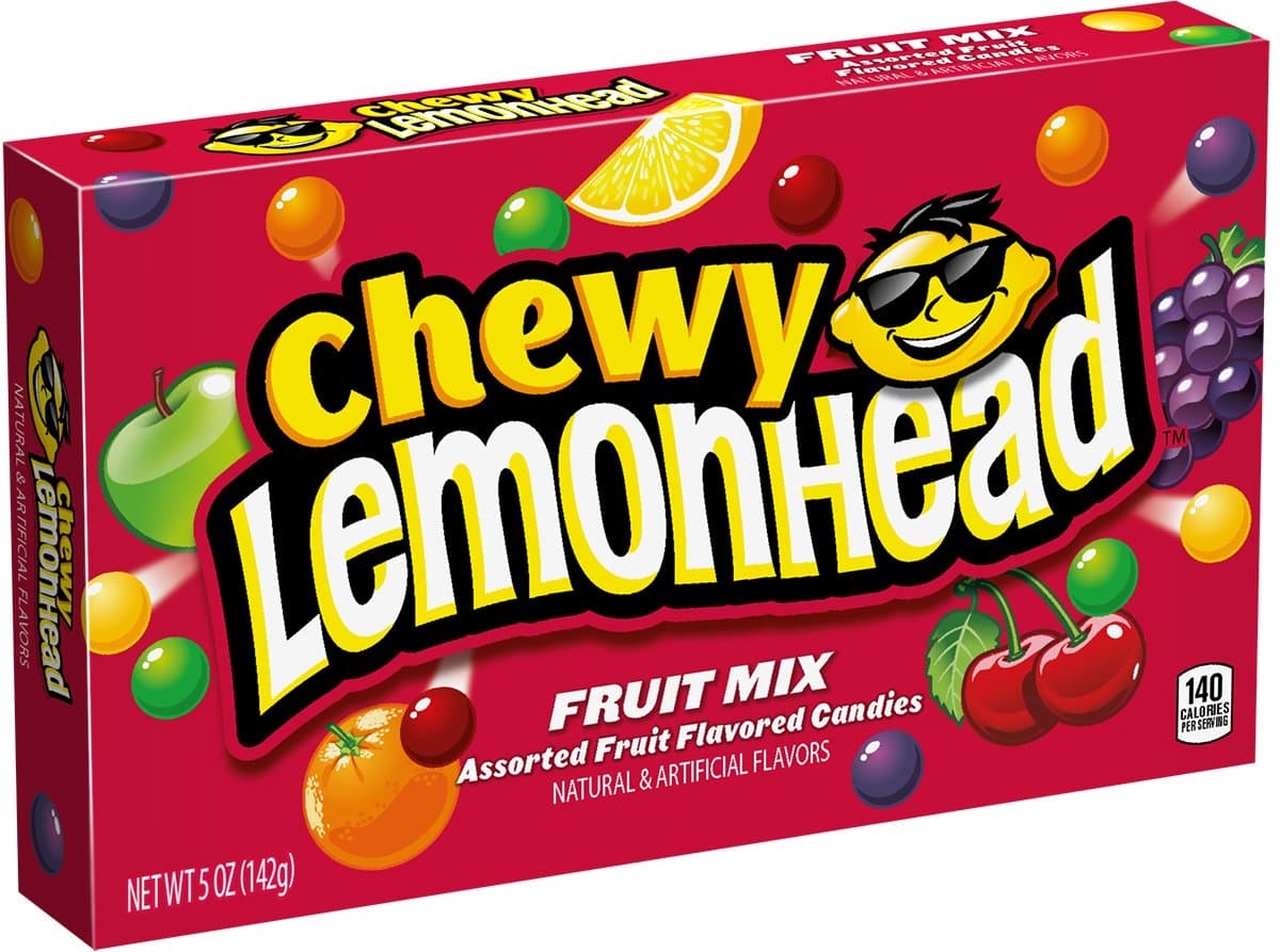 Lemonhead Chewy Fruit Mix Theater Box 5 Ounce