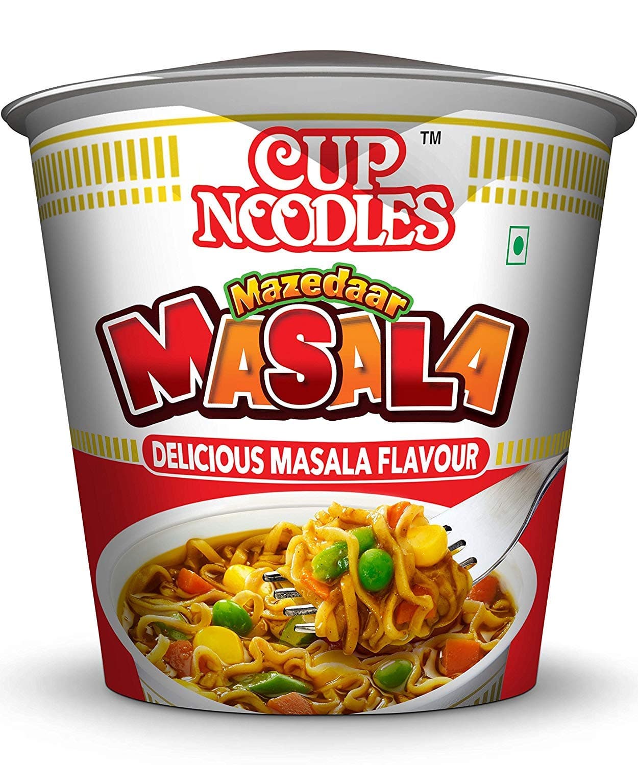 Nissin Cup Noodles Mini Mazedaar Masala | Delicious Indian Masala Flavor | Easy Snack for Anytime Hunger | With Extra veggies more fun | 45g