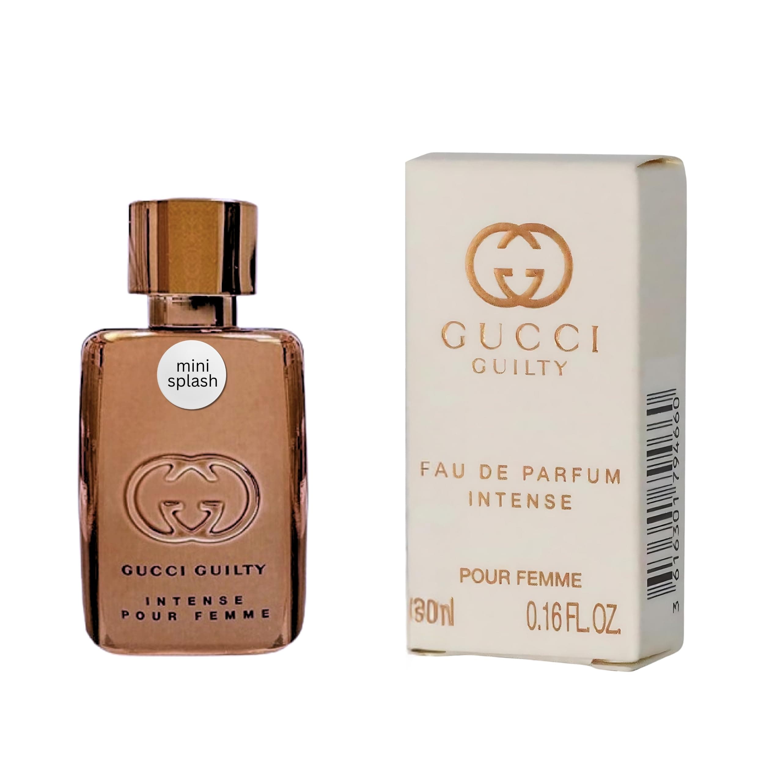 Gucci Guilty Perfume For Women Eau De Parfum Intense Mini Perfume Splash 0.16 Fl Oz