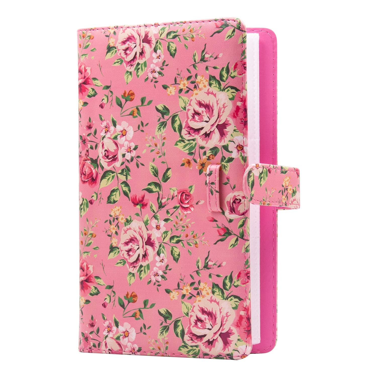Ablus 96 Pockets Mini Photo Album for Fujifilm Instax Mini Camera, Polaroid Snap, Z2300, SocialMatic Instant Cameras & Zip Instant Printer (96 Pockets, Pink Floral)